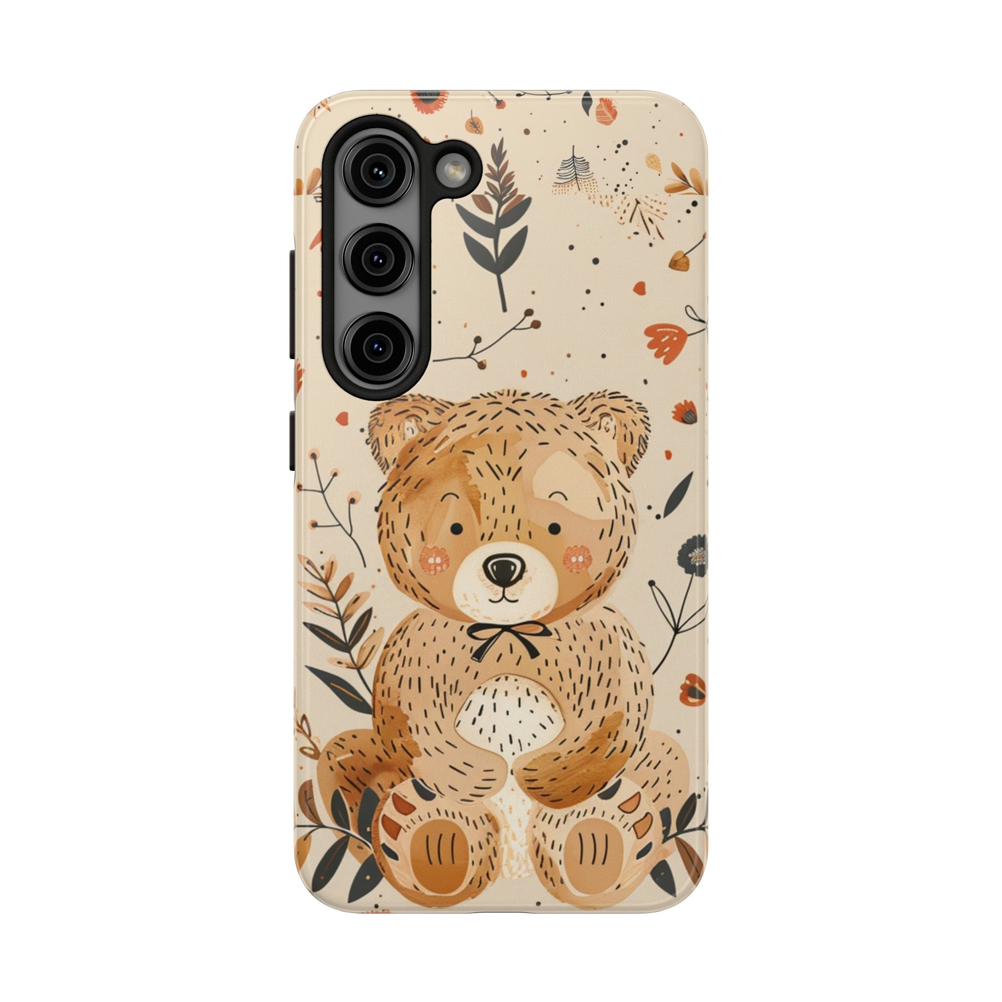 Adorable Bear Phone Case - Tough & Cute Design for Animal Lovers