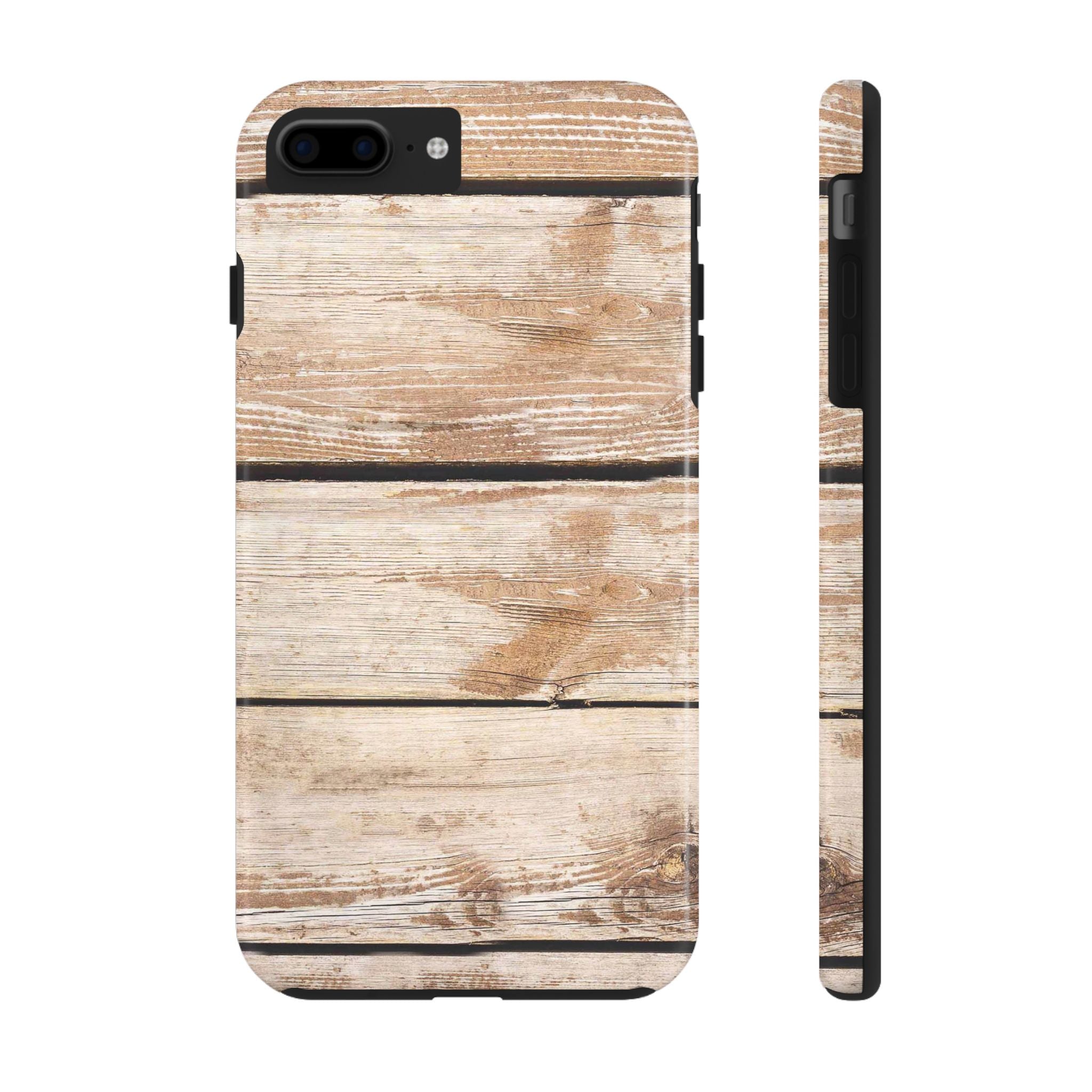 Rustic Wooden Texture Look Tough Phone Case Durable Protection for Outdoor Lovers iPhone Samsung Cover