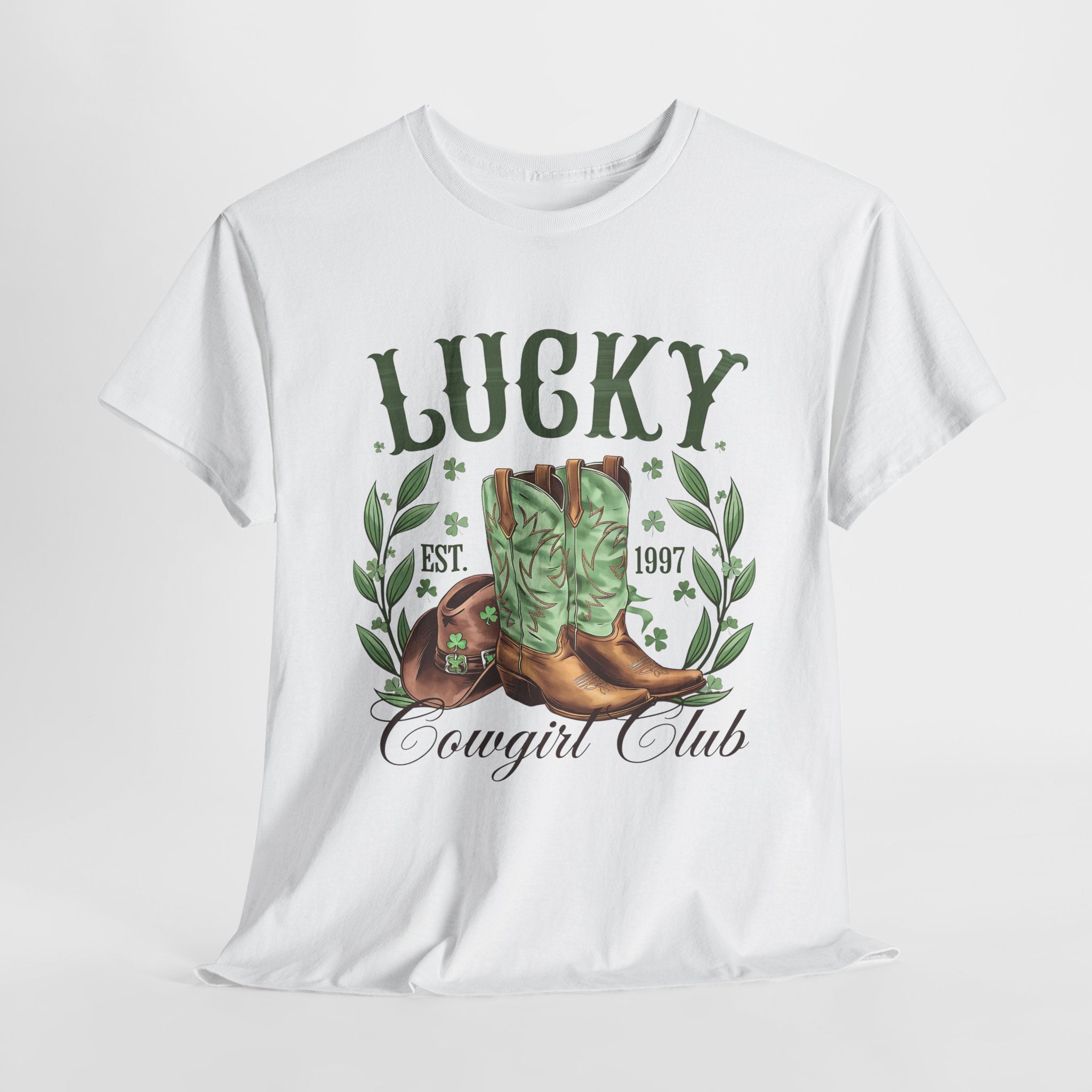Lucky Cowgirl Club Heavy Cotton Tee