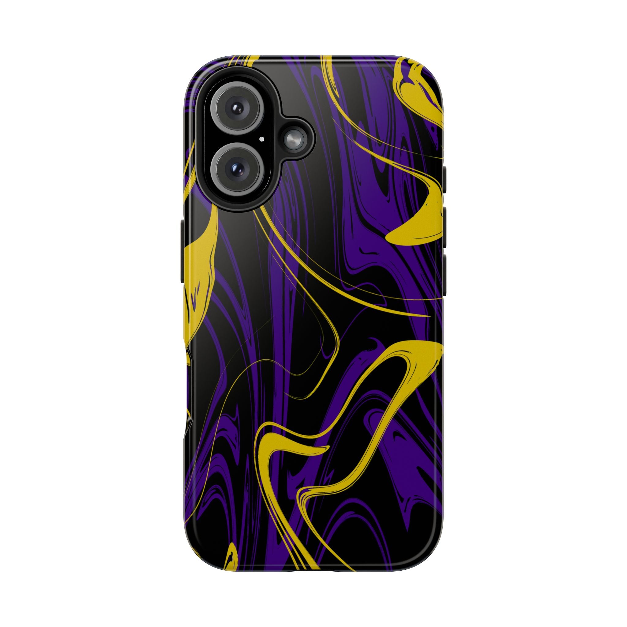 Purple & Gold Swirl Mobile Phone Case