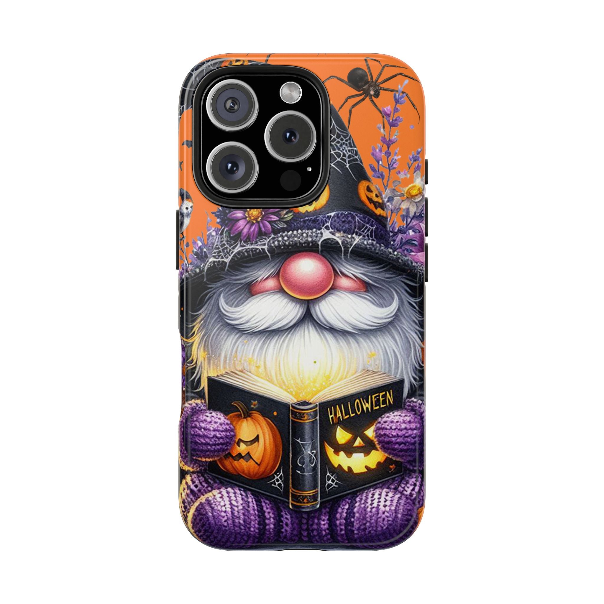 Halloween-Themed Tough Phone Case | Festive Gnome Design | Durable Protection, Seasonal Gift, Spooky Decor, Phone Accessory
