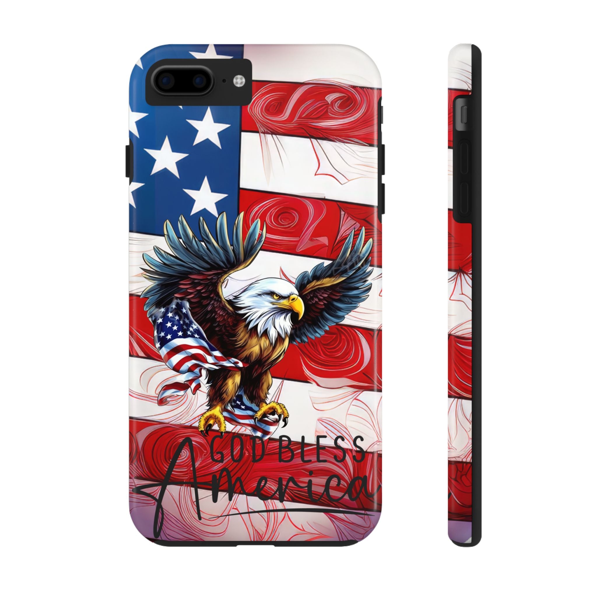 God Bless America Eagle Red, White, & Blue Tough Mobile Phone Case