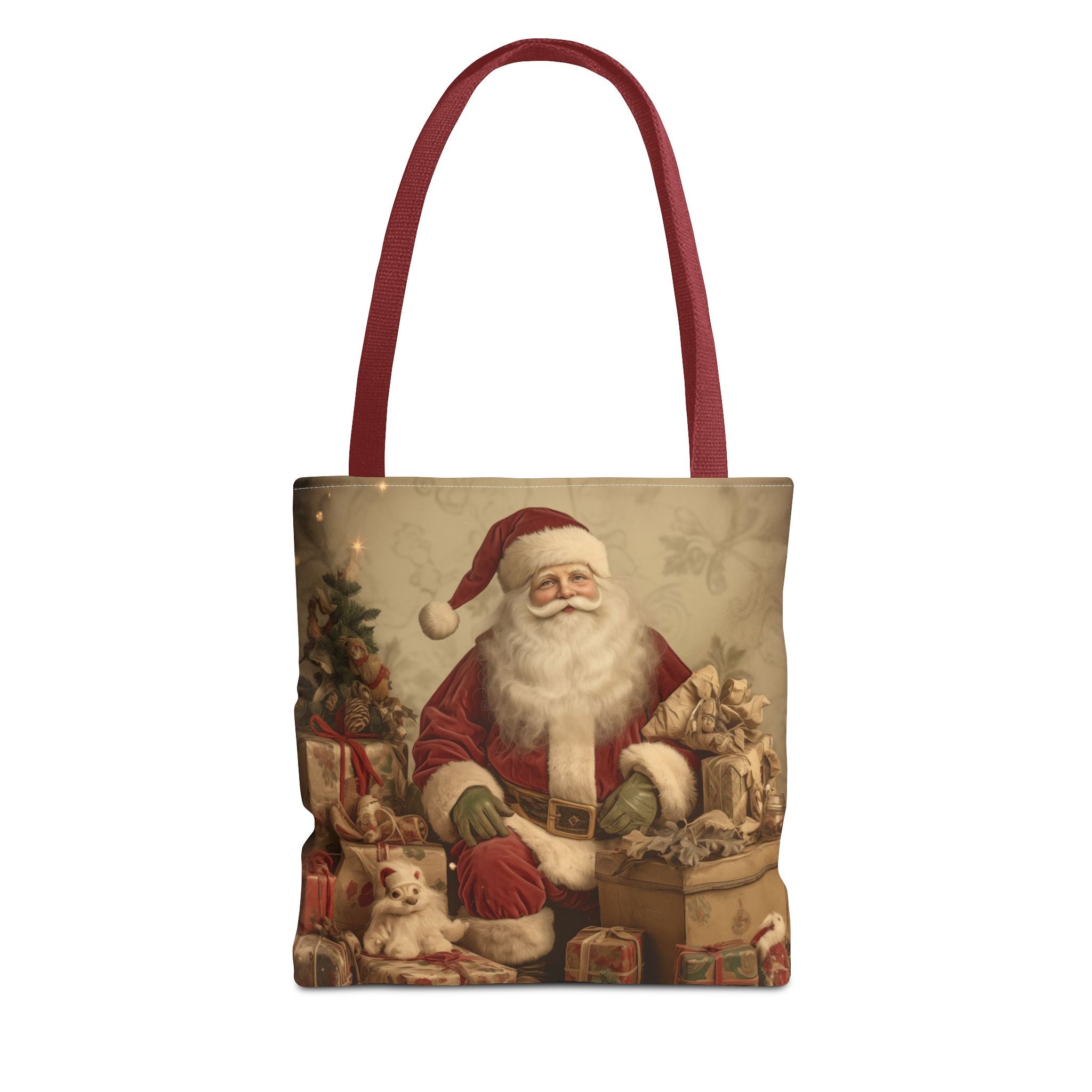 Vintage Santa Christmas Carryall Tote Bag