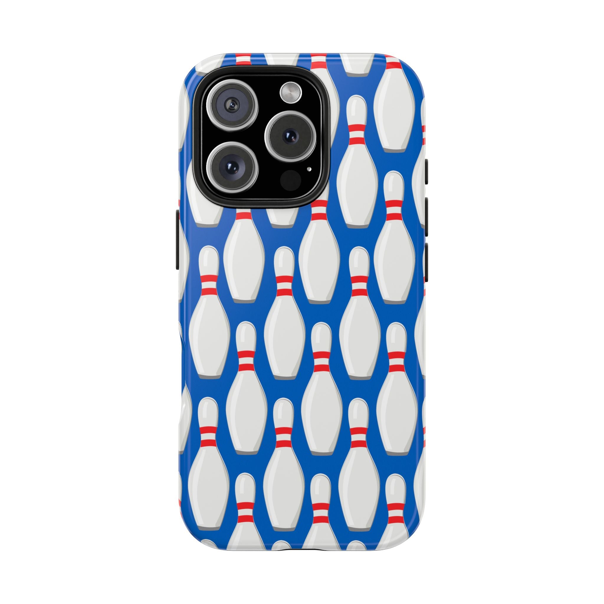Bowling Pin iPhone Samsung Case Tough Protection Fun Gift for Bowlers Sporty Accessory for Bowlers Unique Phone Cover for Holidays