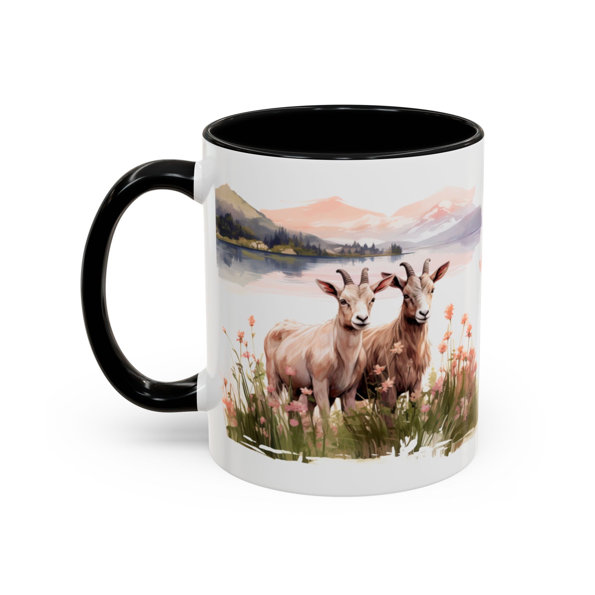Funny Goat Farm Sayings Accent Coffee Mug - 4 Designs