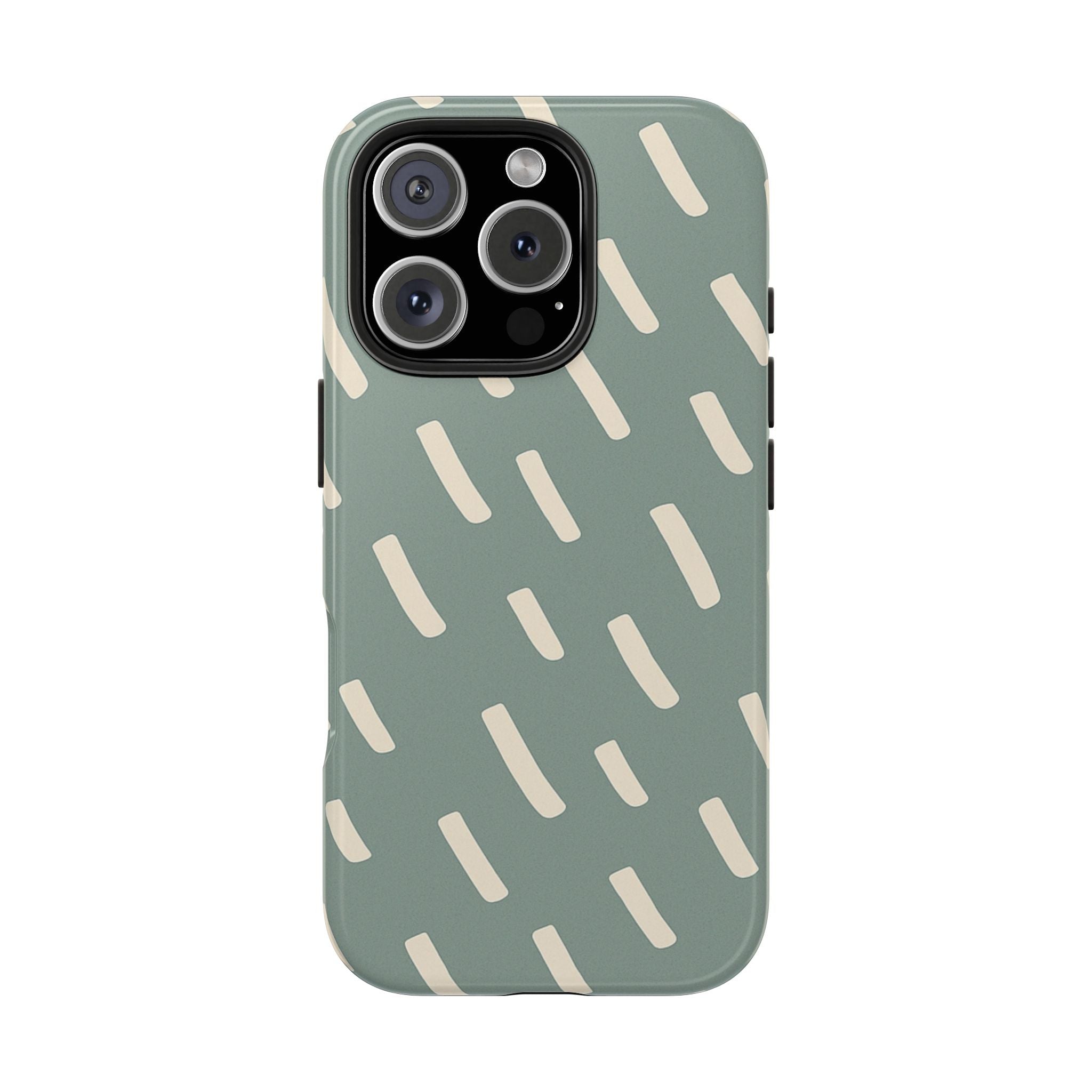 Stylish Sage Green & Beige Tough Phone Case Durable Case for Everyday Use Unique Design Great Gift Trendy Accessory