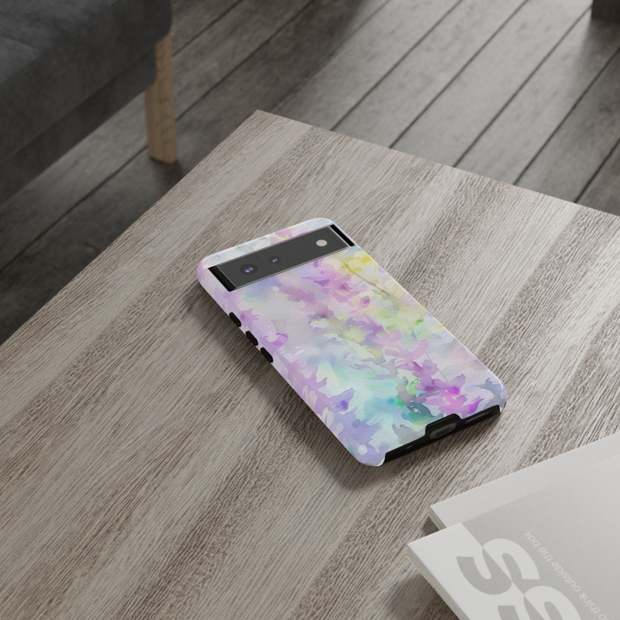 Lavender Floral Watercolor Google Pixel Phone Case Tough Case for Chic Protection Artistic Design Cover