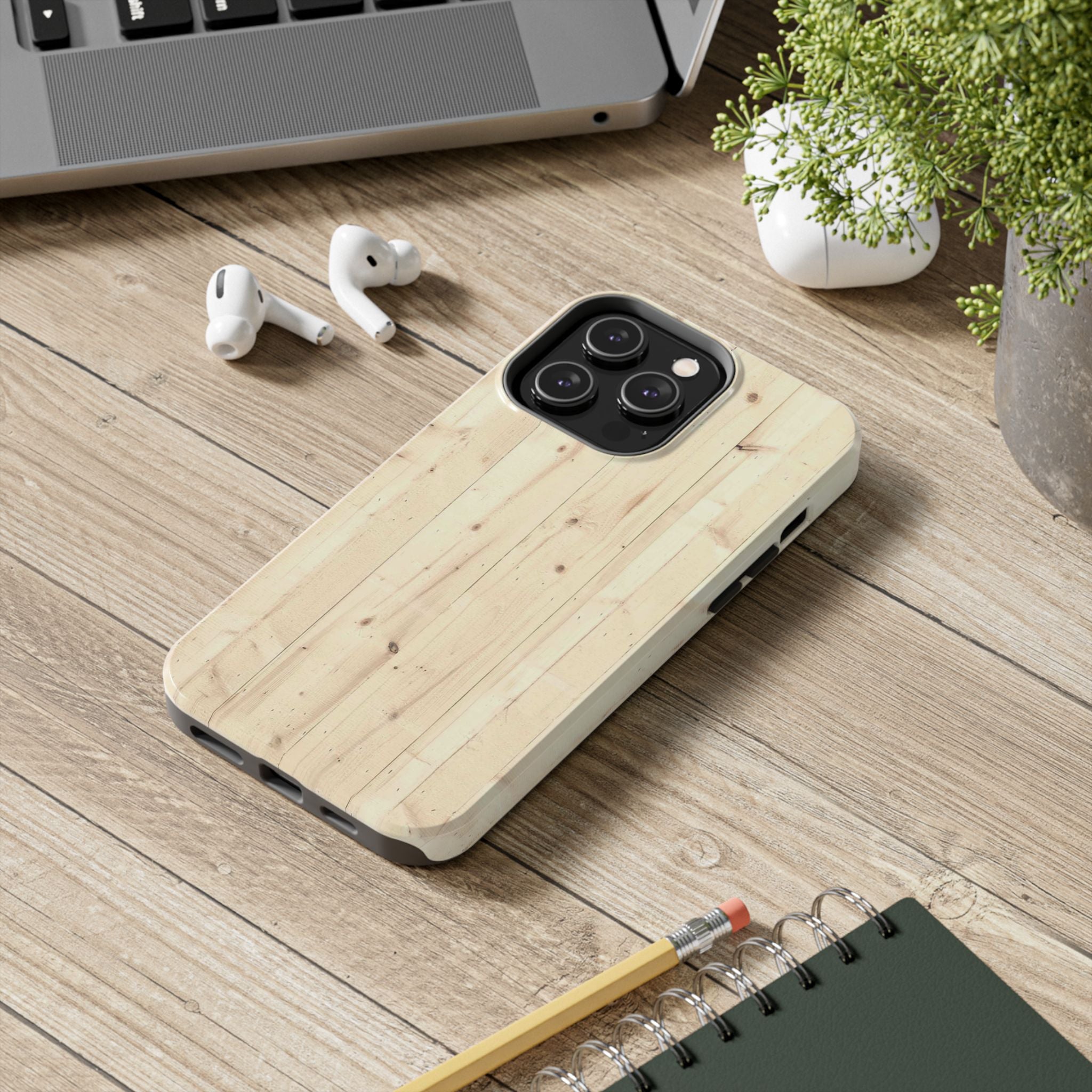 Rustic Wood Look Phone Case Tough and Stylish Protection Impact Resistant Outdoorsy iPhone Samsung Cover