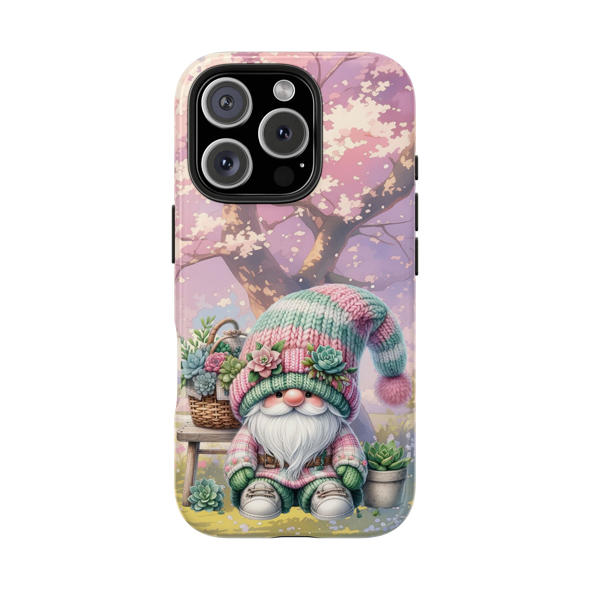 Flower Garden Gnome Tough Mobile Phone Case