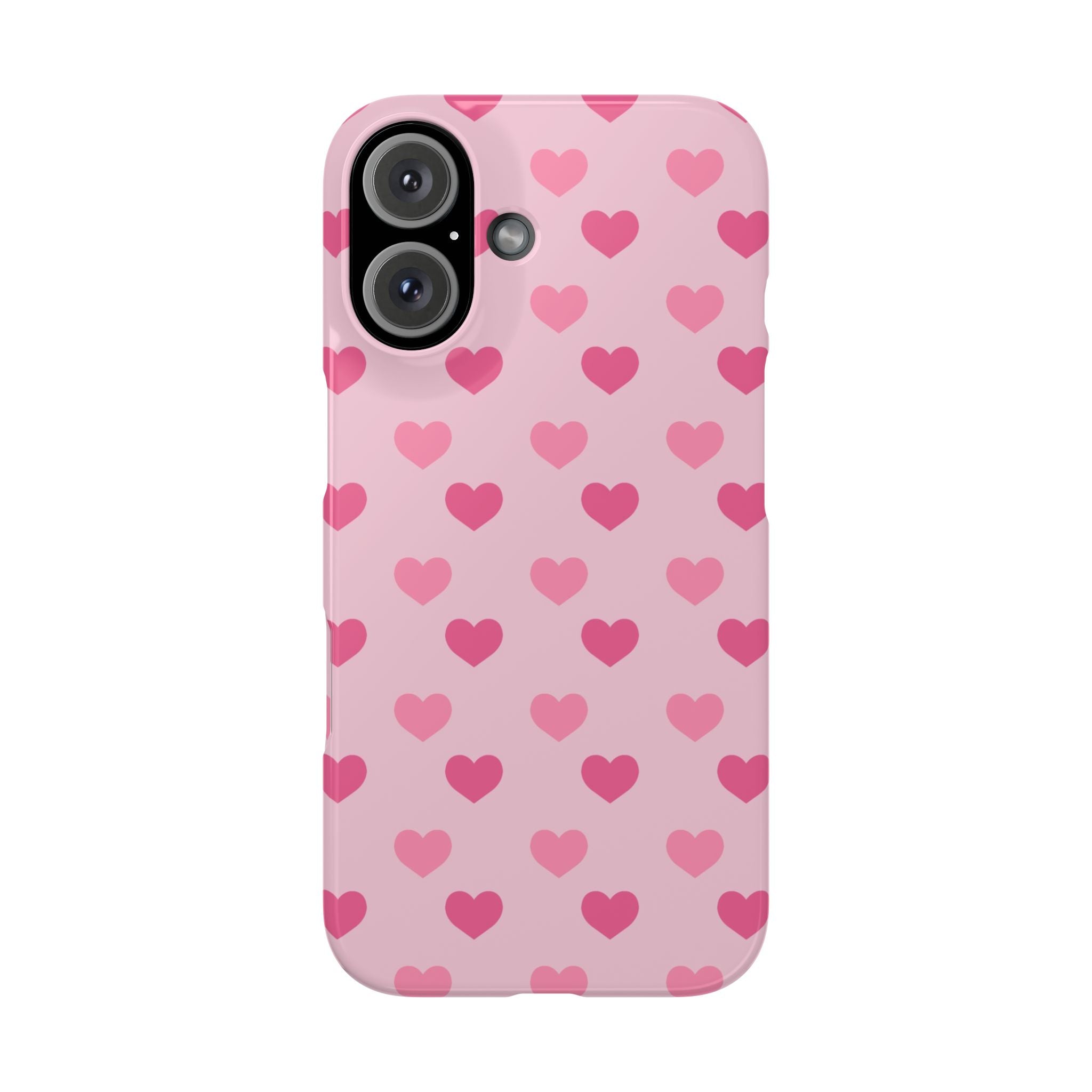 Pink Hearts Slim Phone Case