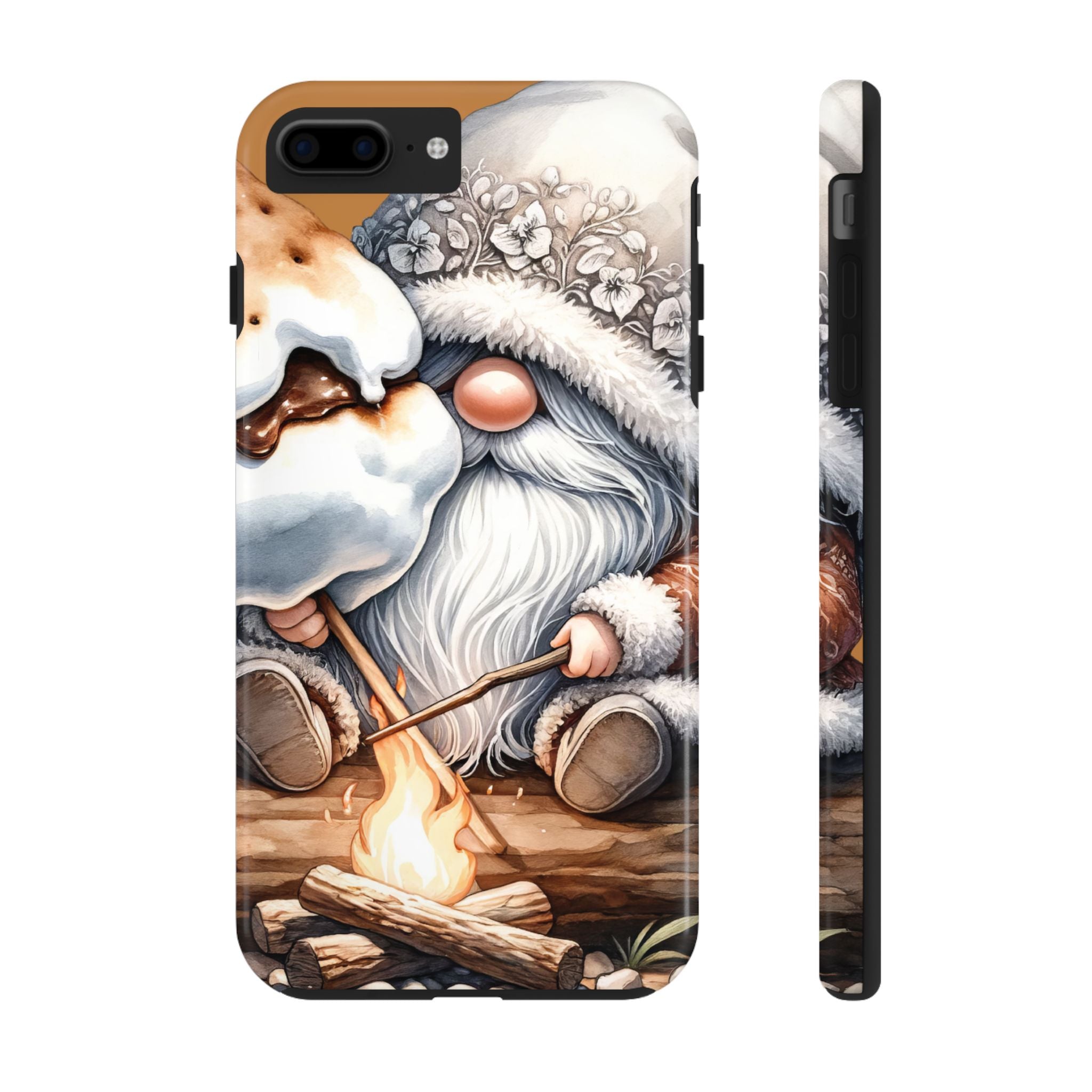Camping Smores Gnome Phone Case Impact Resistant Tough & Festive Protection iPhone Samsung Cover