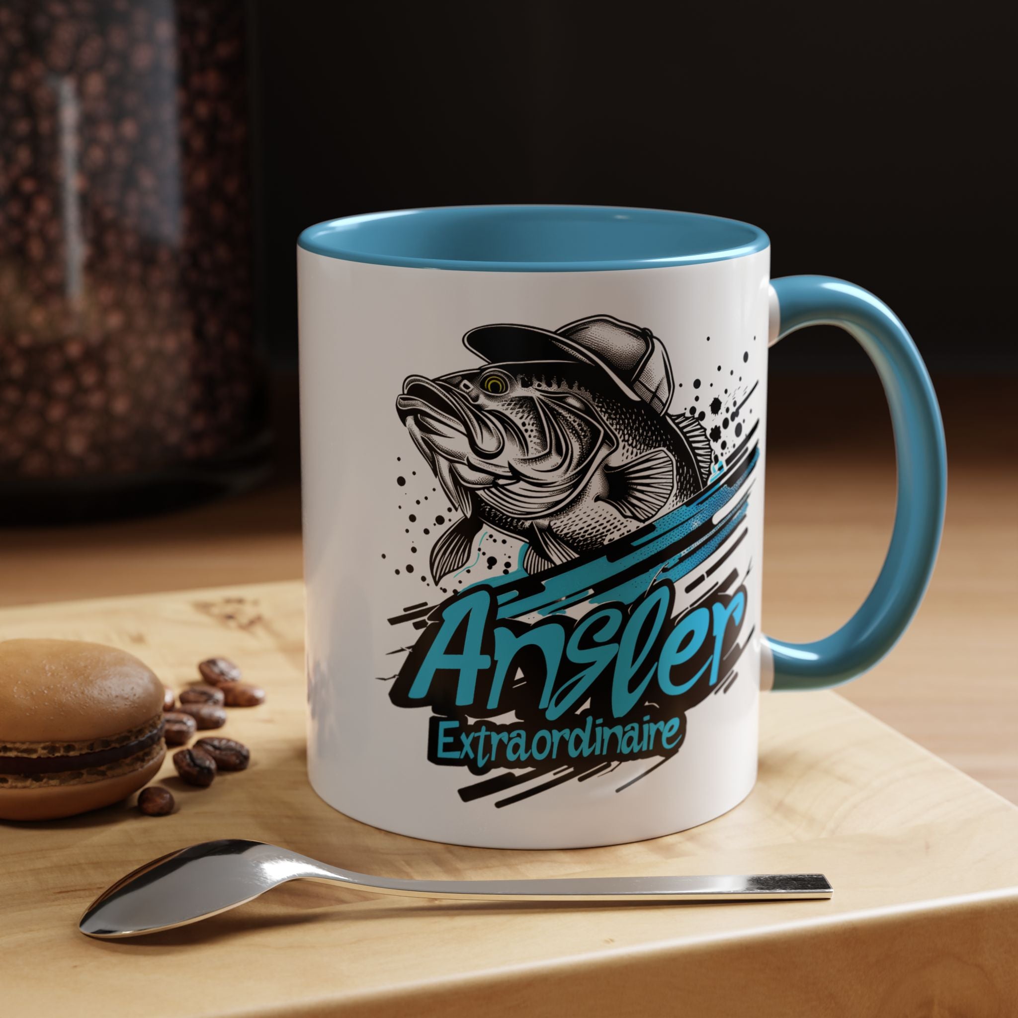 Angler Fishing Accent Coffee Mug Great For Fishing Lover