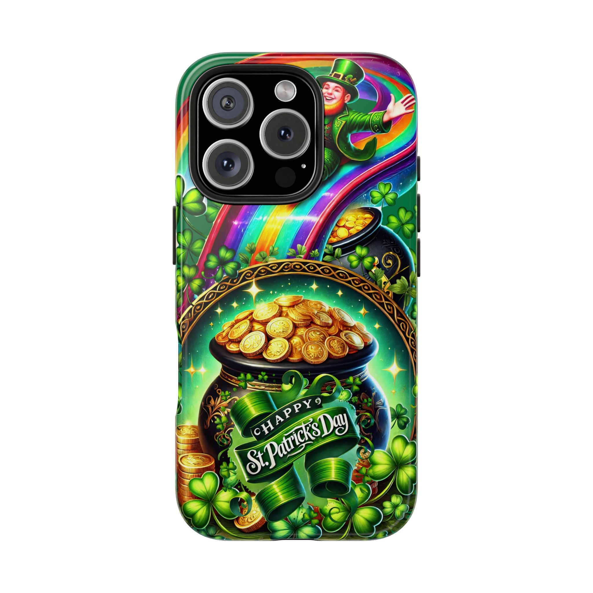 St. Patrick's Day Tough Phone Case - Lucky Leprechaun Design
