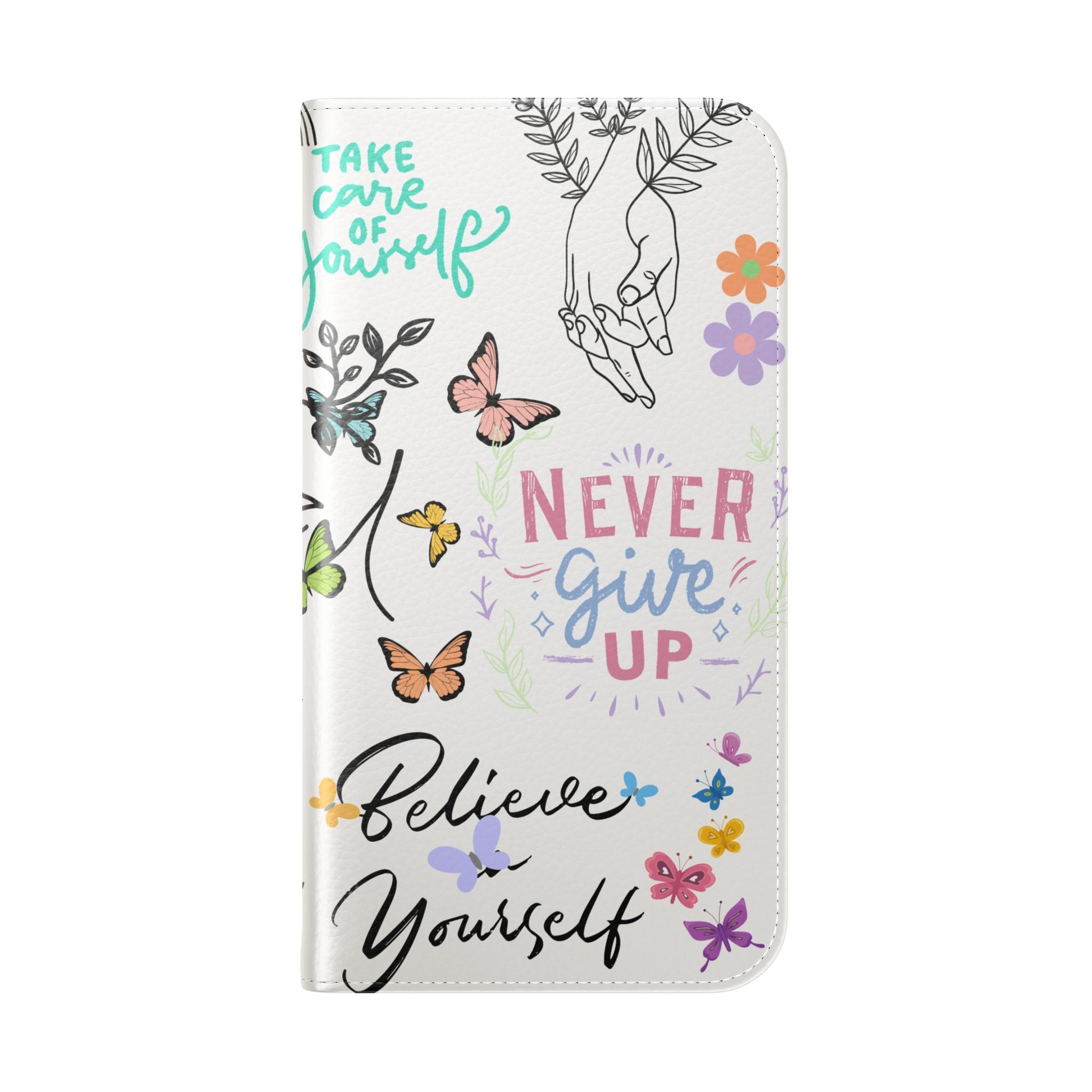Positive Affirmations Flip Mobile Phone Case