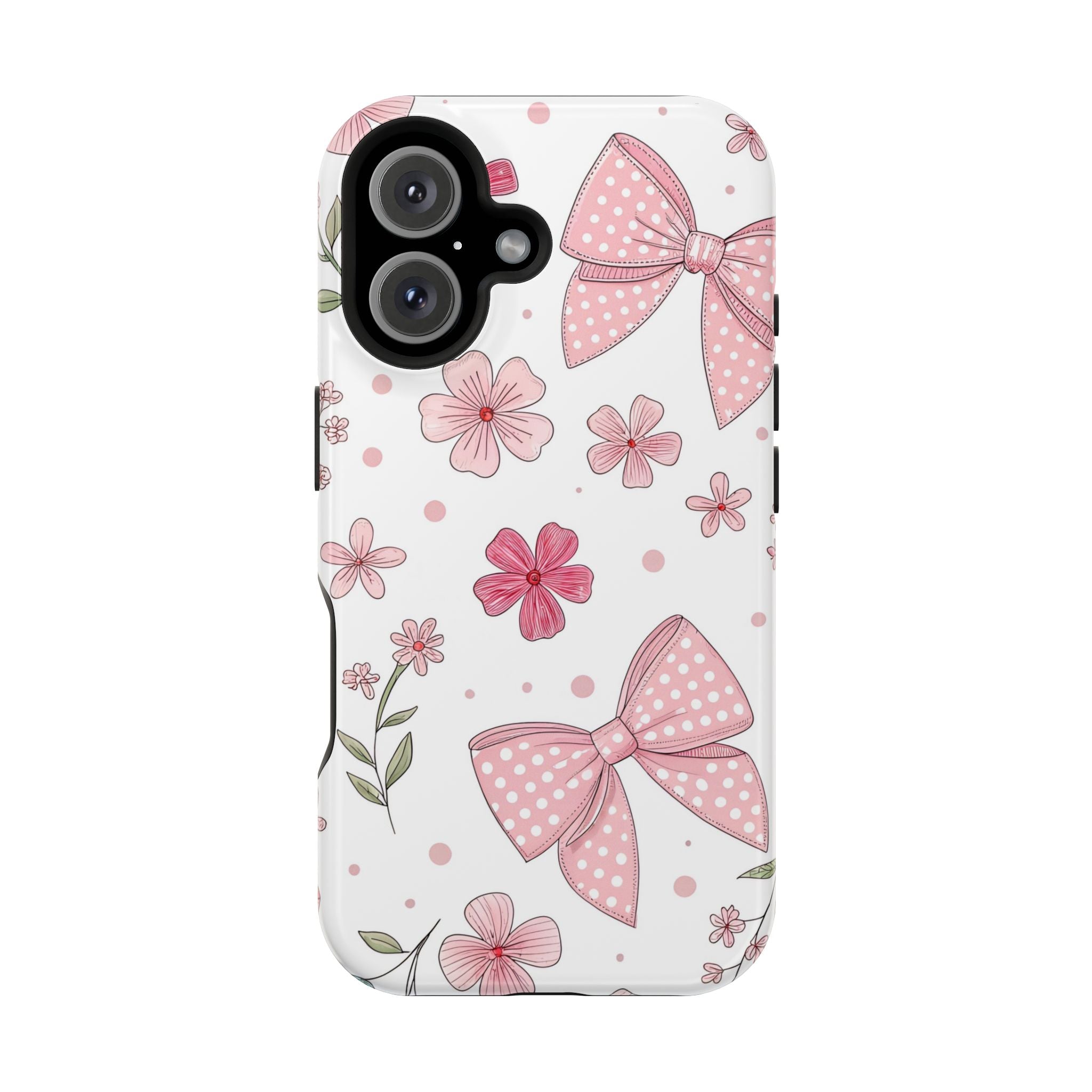 Pink Bows & Flowers Magnetic Tough Case
