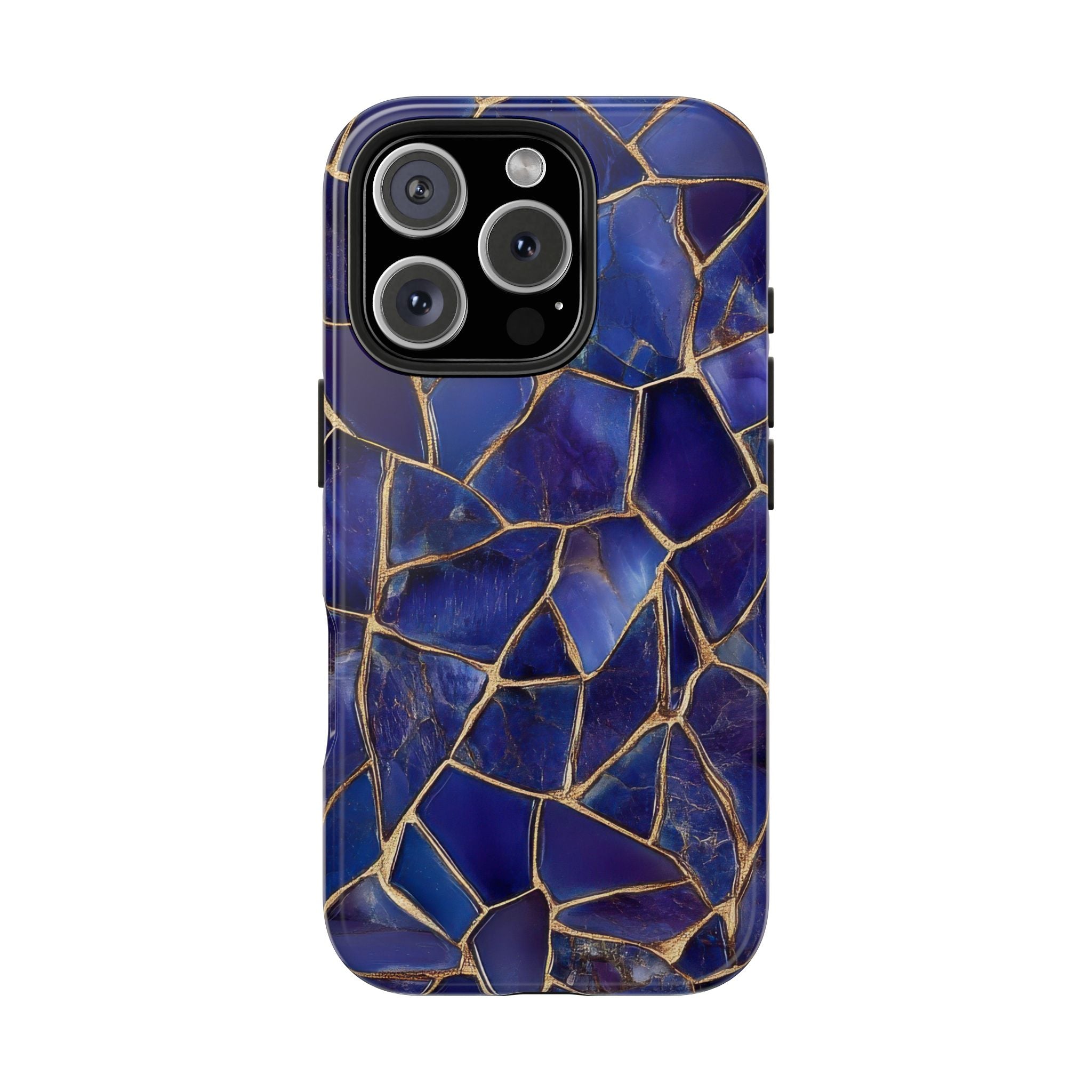 Elegant Blue Agate Tough Impact Resistant Phone Case Stylish and Durable Protection iPhone Samsung Cover