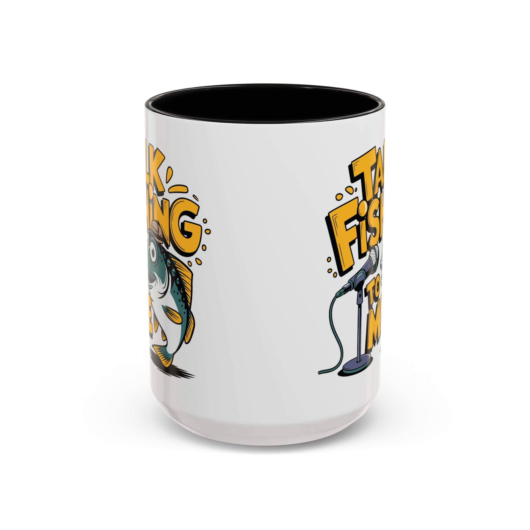 Funny Fishing Coffee Mug "Talk Fishing to Me" Perfect Gift for Anglers & Fishermen