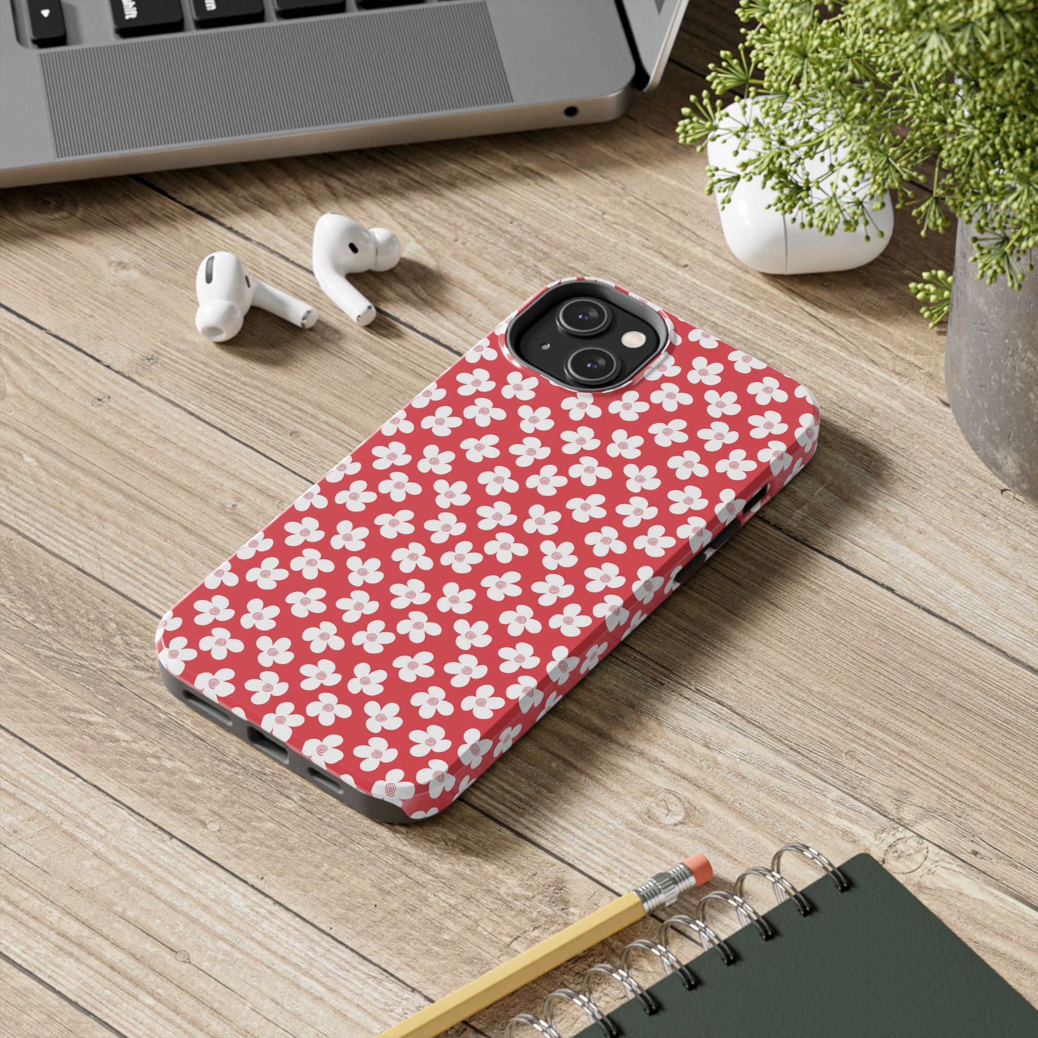 Floral Daisy Tough Impact Resistant Phone Case Stylish Protection for All Occasions iPhone Samsung Cover