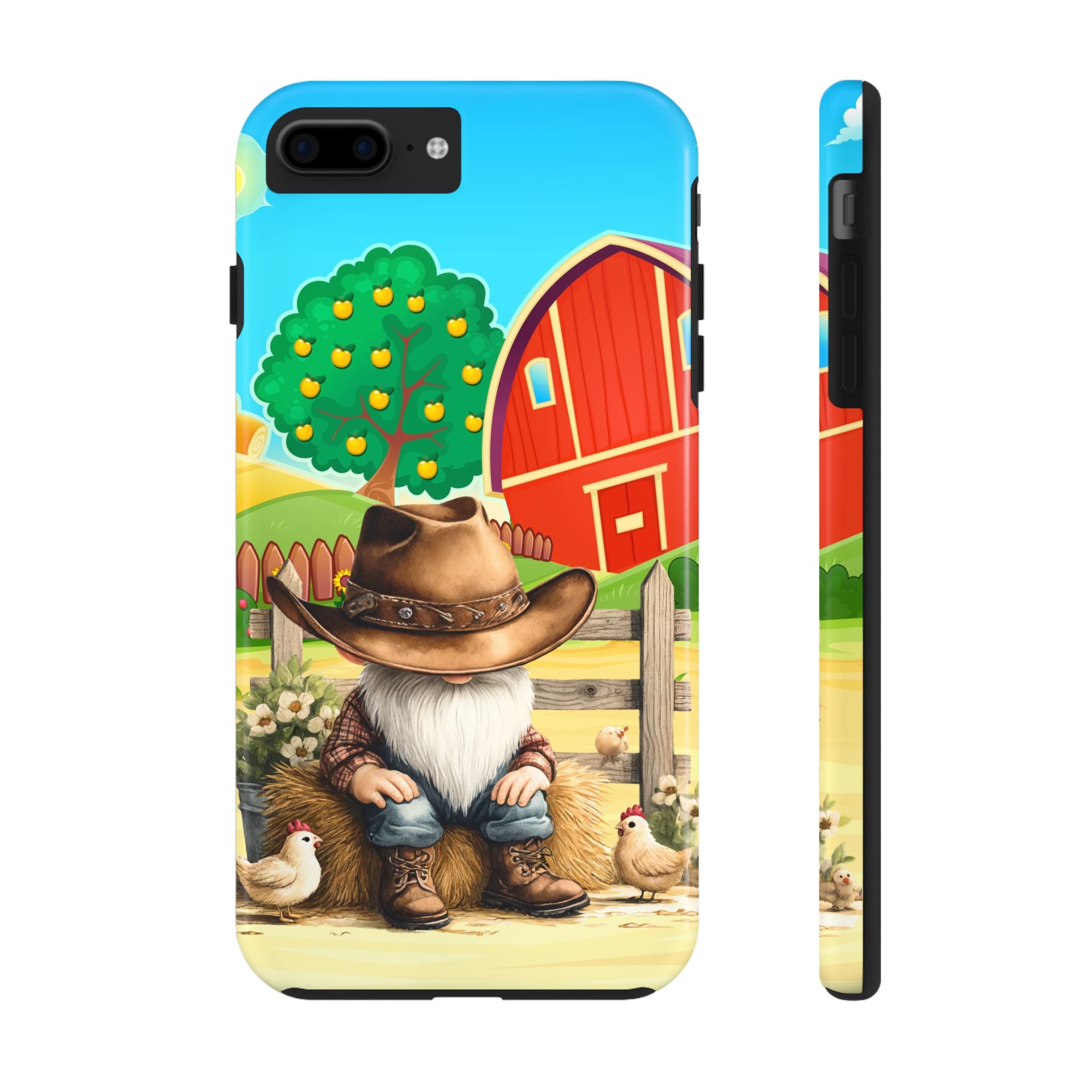 Rustic Gnome On The Farm Tough Phone Case
