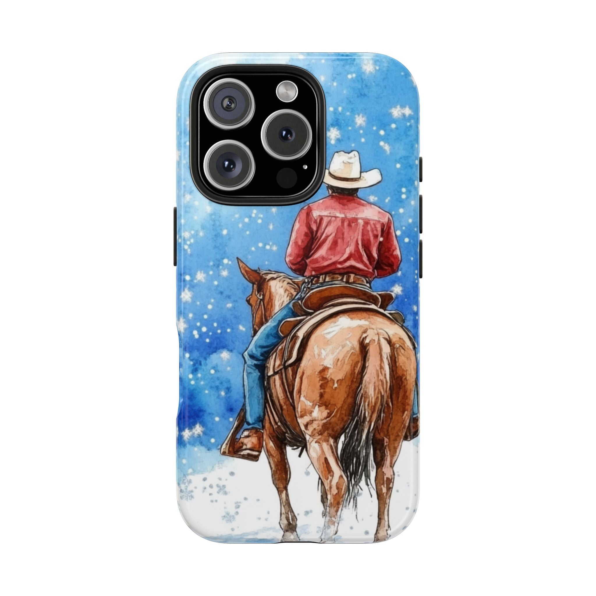Cowboy & Horse Tough Mobile Phone Case