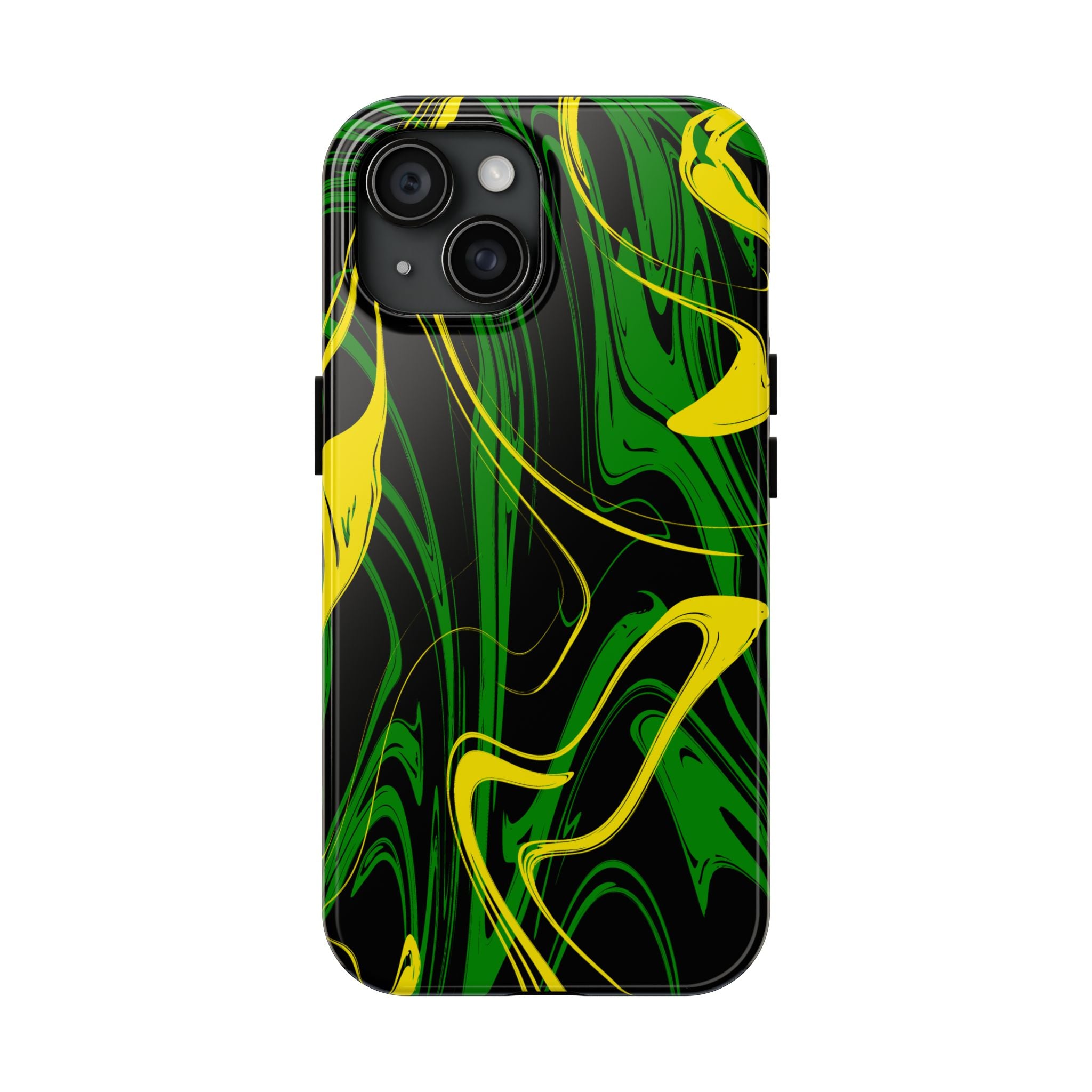 Green & Gold Swirl Mobile Phone Case