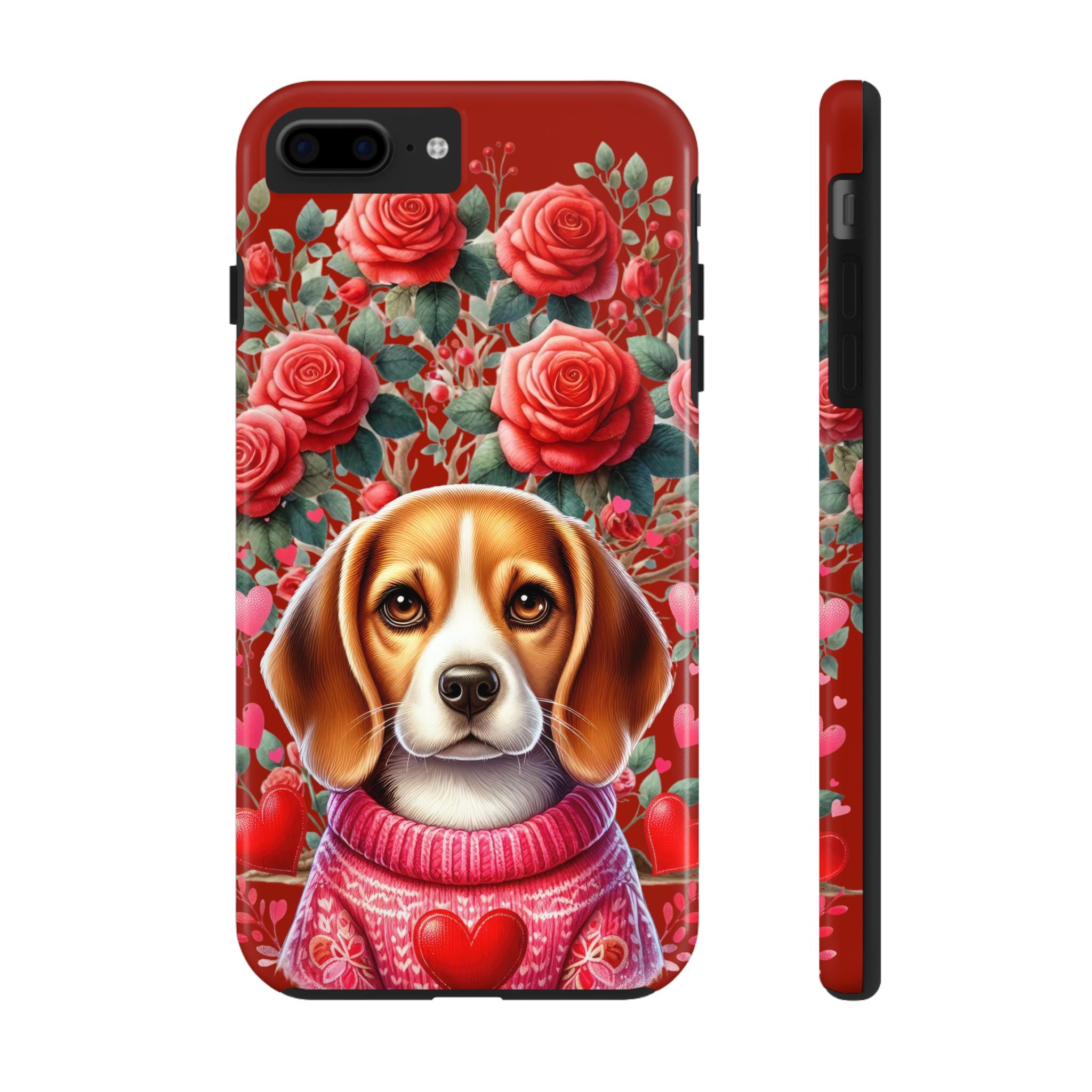 Beagle & Roses Tough Mobile Phone Case