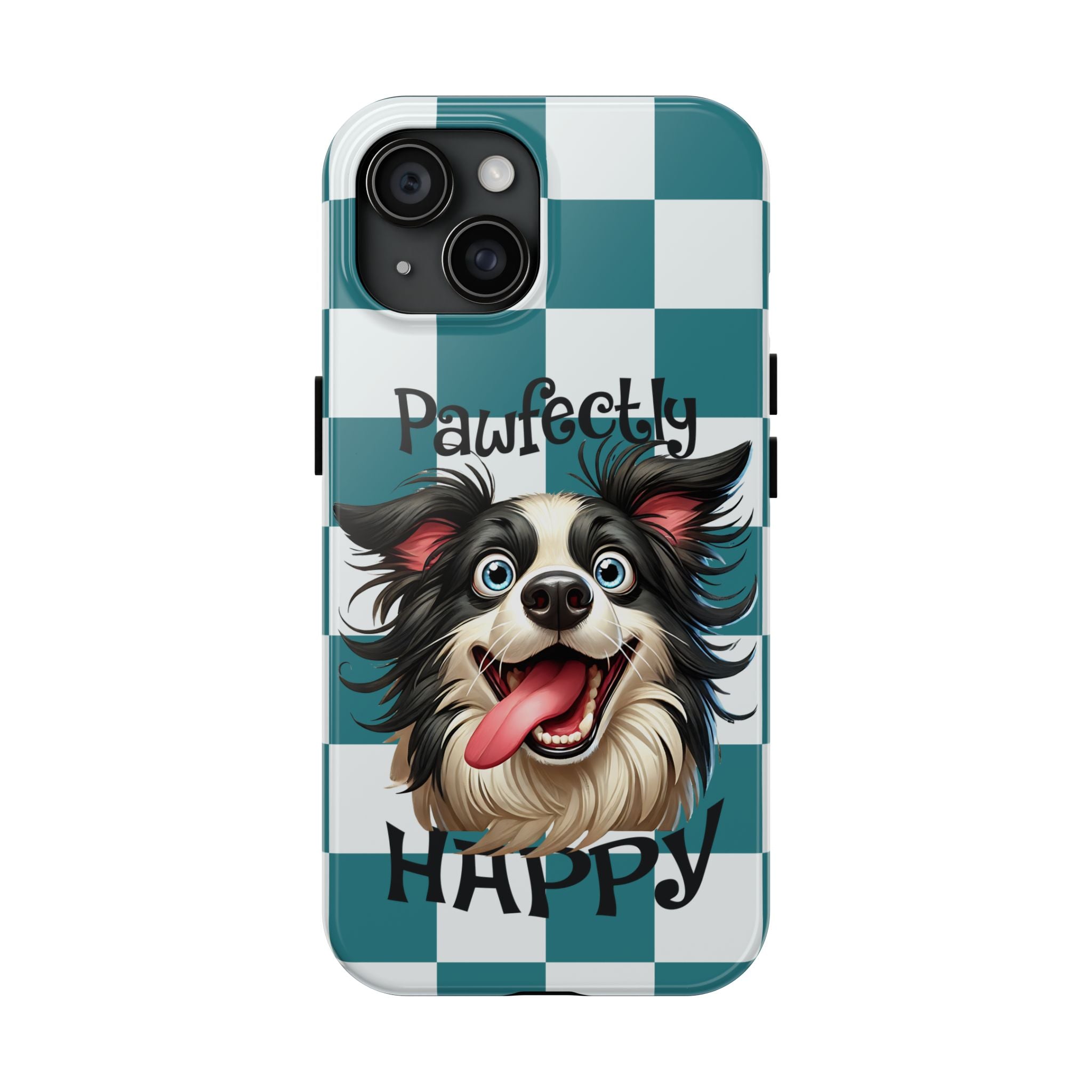 Pawfectly Happy Border Collie Tough Mobile Phone Case