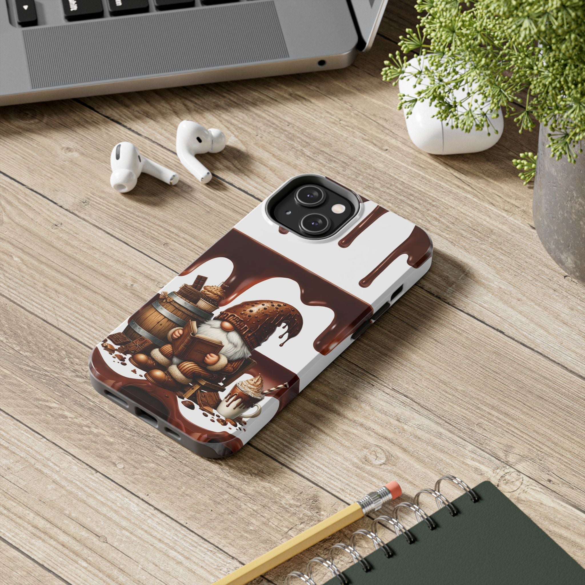 Chocolate Lover's Gnome Phone Case - Durable Tough Protection