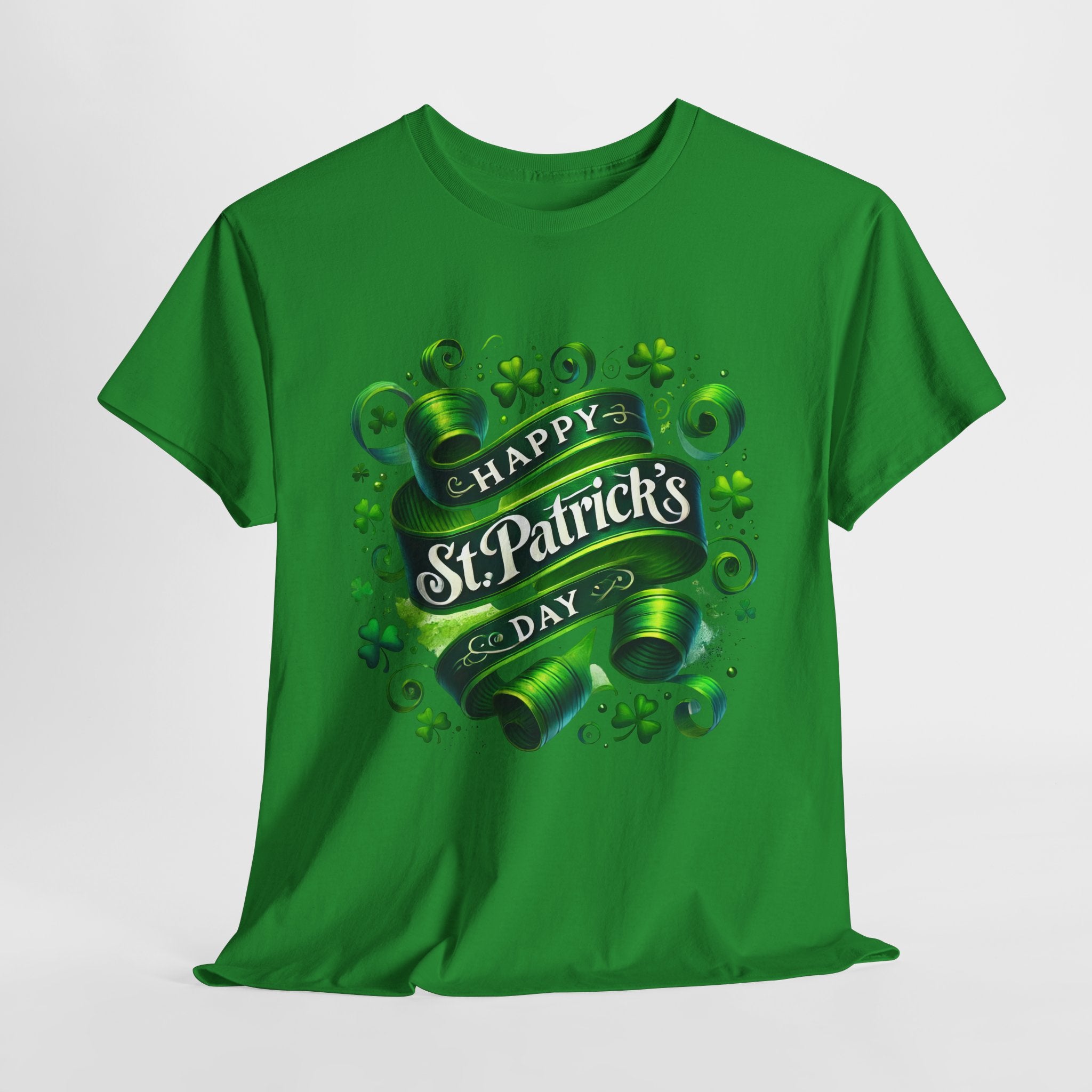 St. Patrick's Day Cotton Tee - Happy & Festive Green Design