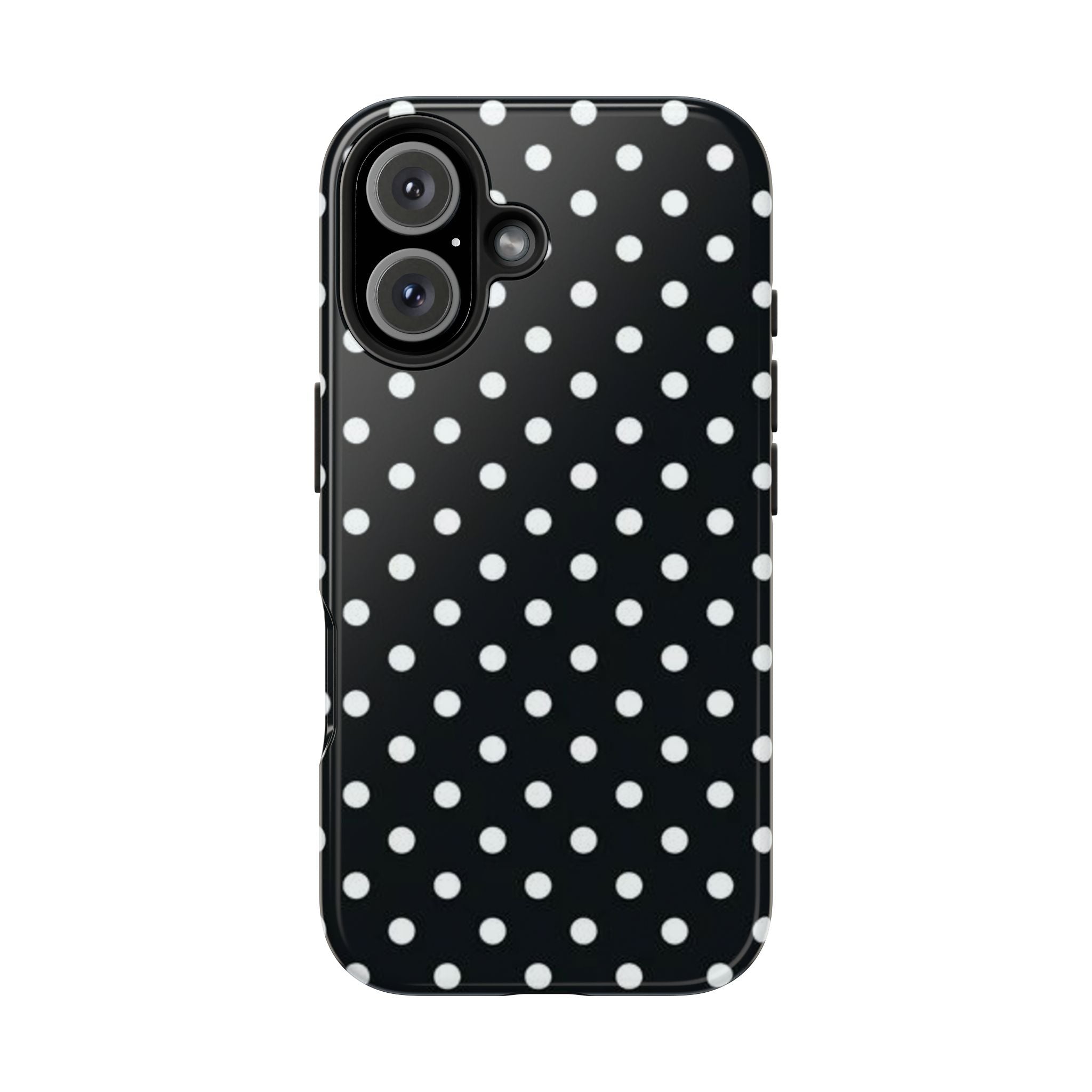 Black & White Polka Dot Tough Mobile Phone Case