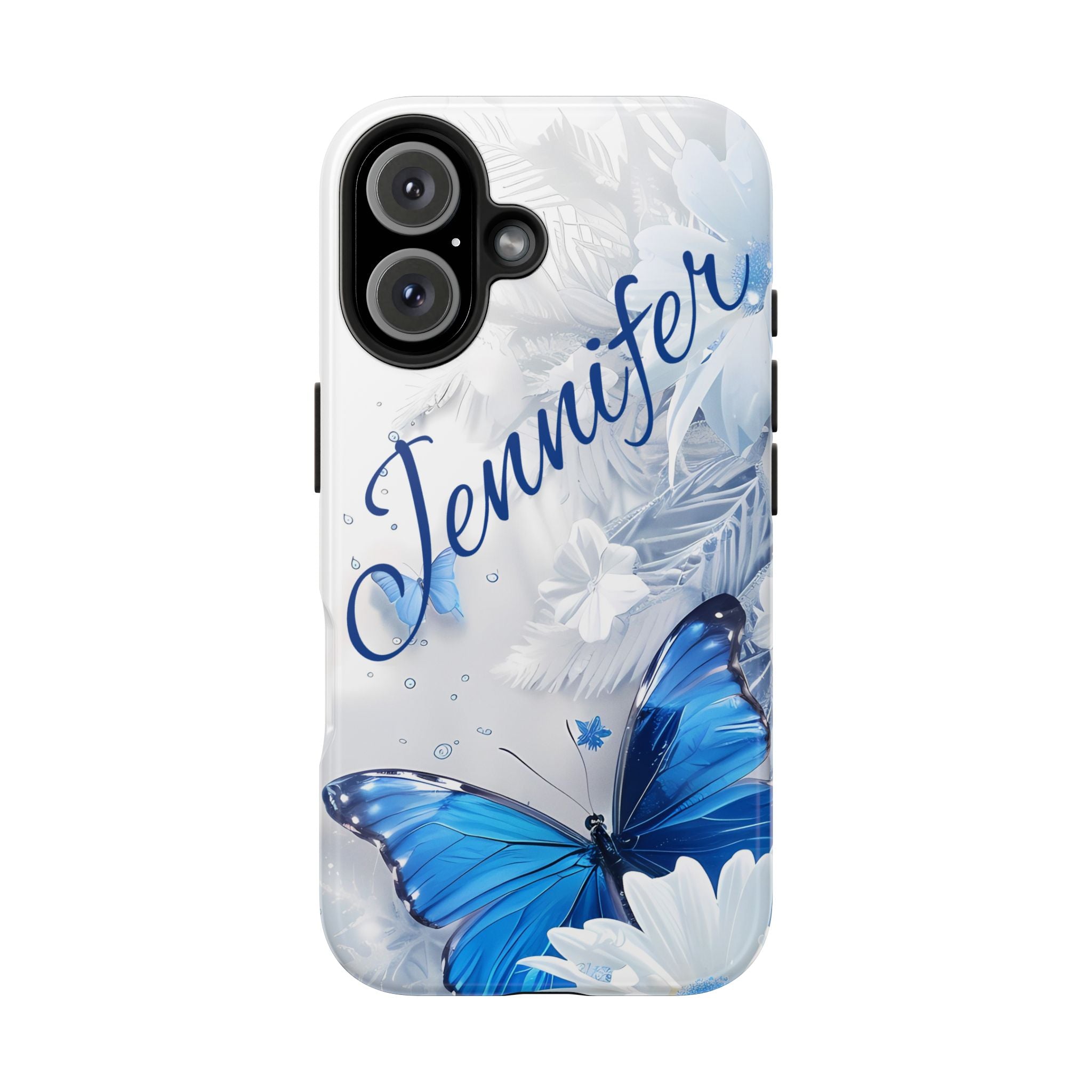 Personalized Name Butterfly Floral Mobile Phone Case