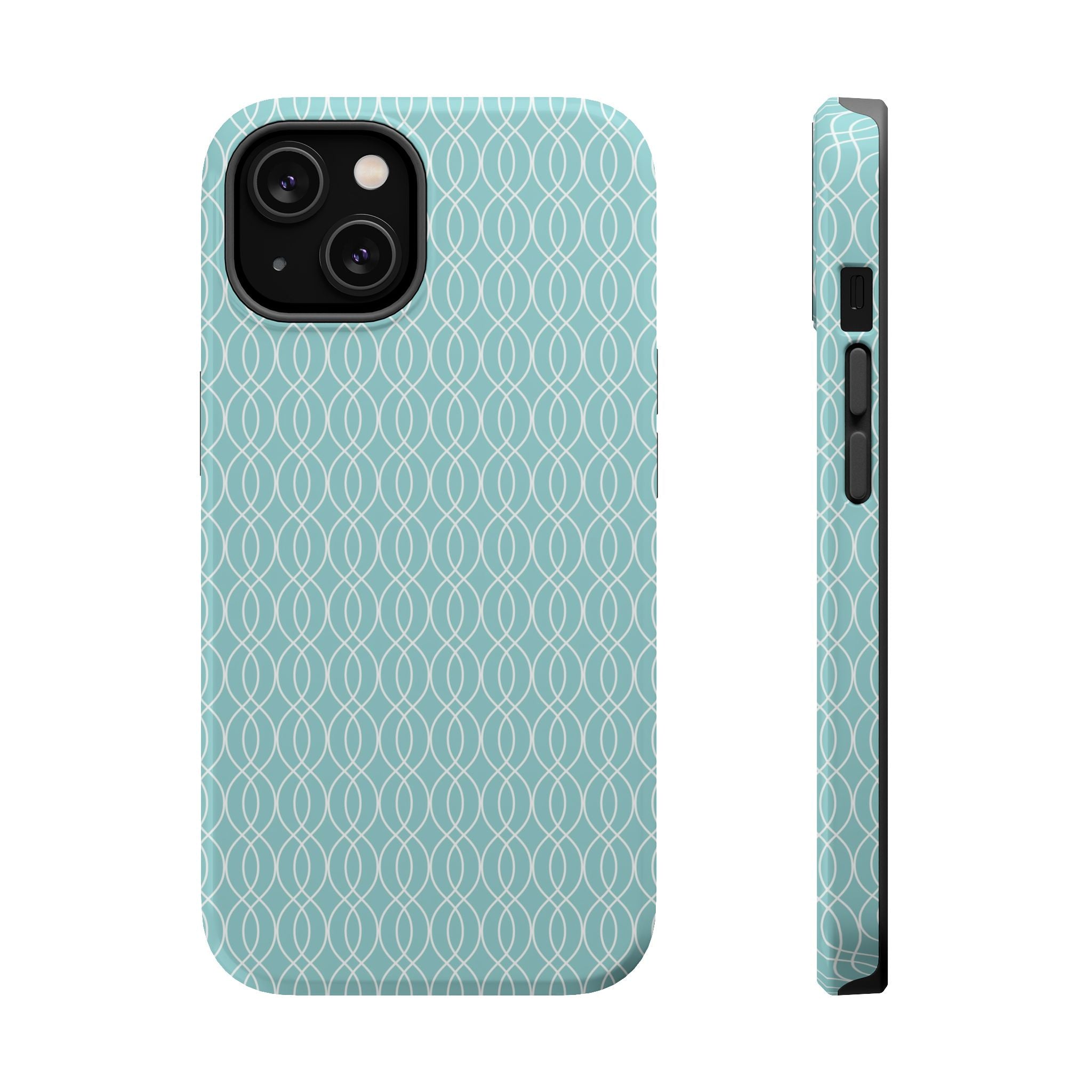 Stylish Teal Magnetic Phone Case, Trendy Phone Cover, Protective Case for iPhone, Unique Gift Idea
