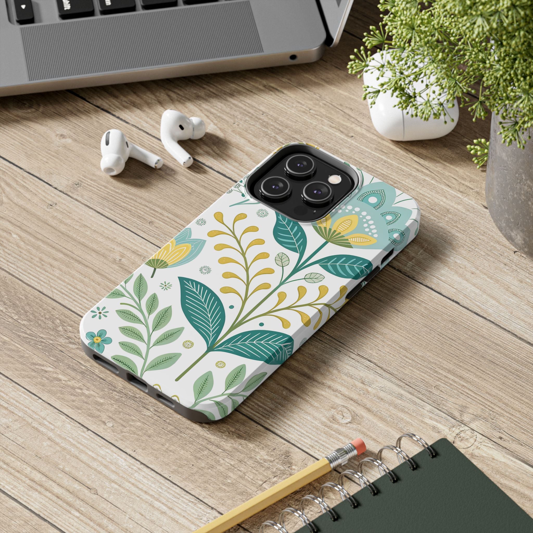 Spring Floral Artisan Tough Impact Resistant Phone Case Nature Inspired Design for Vibrant Style iPhone Samsung Cover