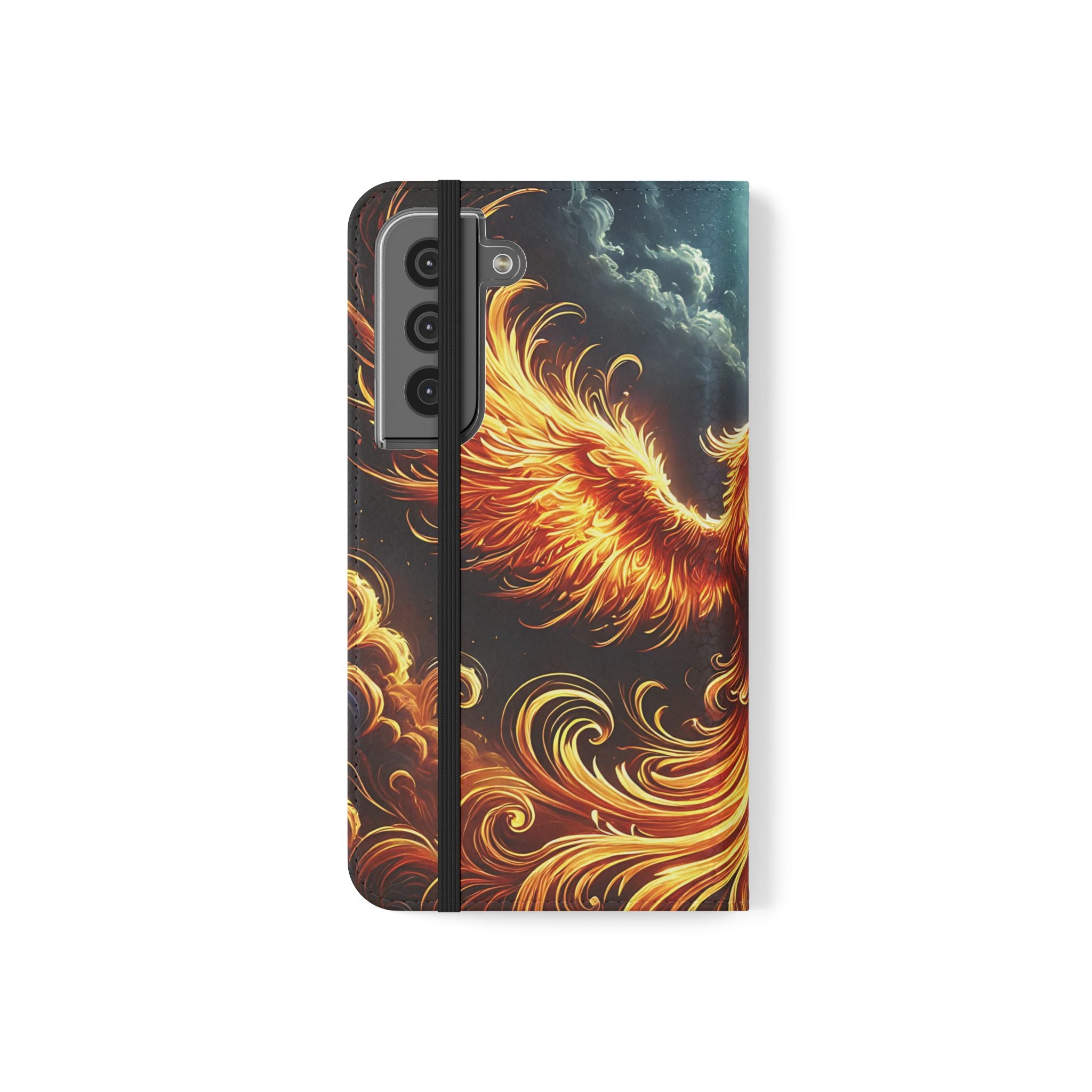 Fire Phoenix Flip Mobile Phone Case