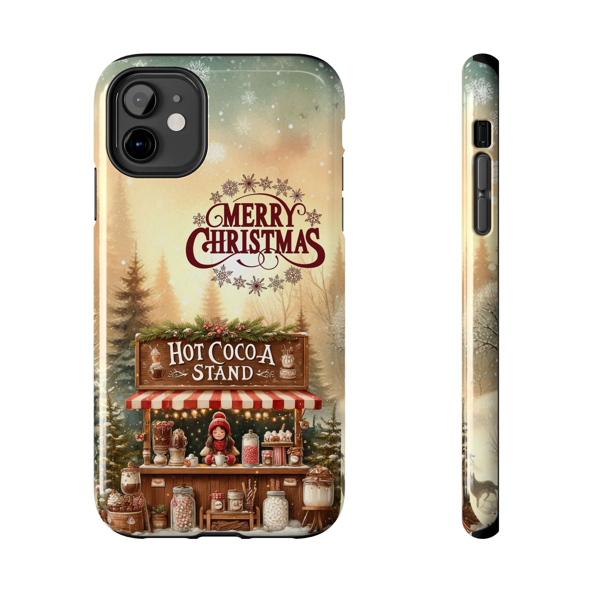 Merry Christmas Hot Cocoa Stand Mobile Phone Case