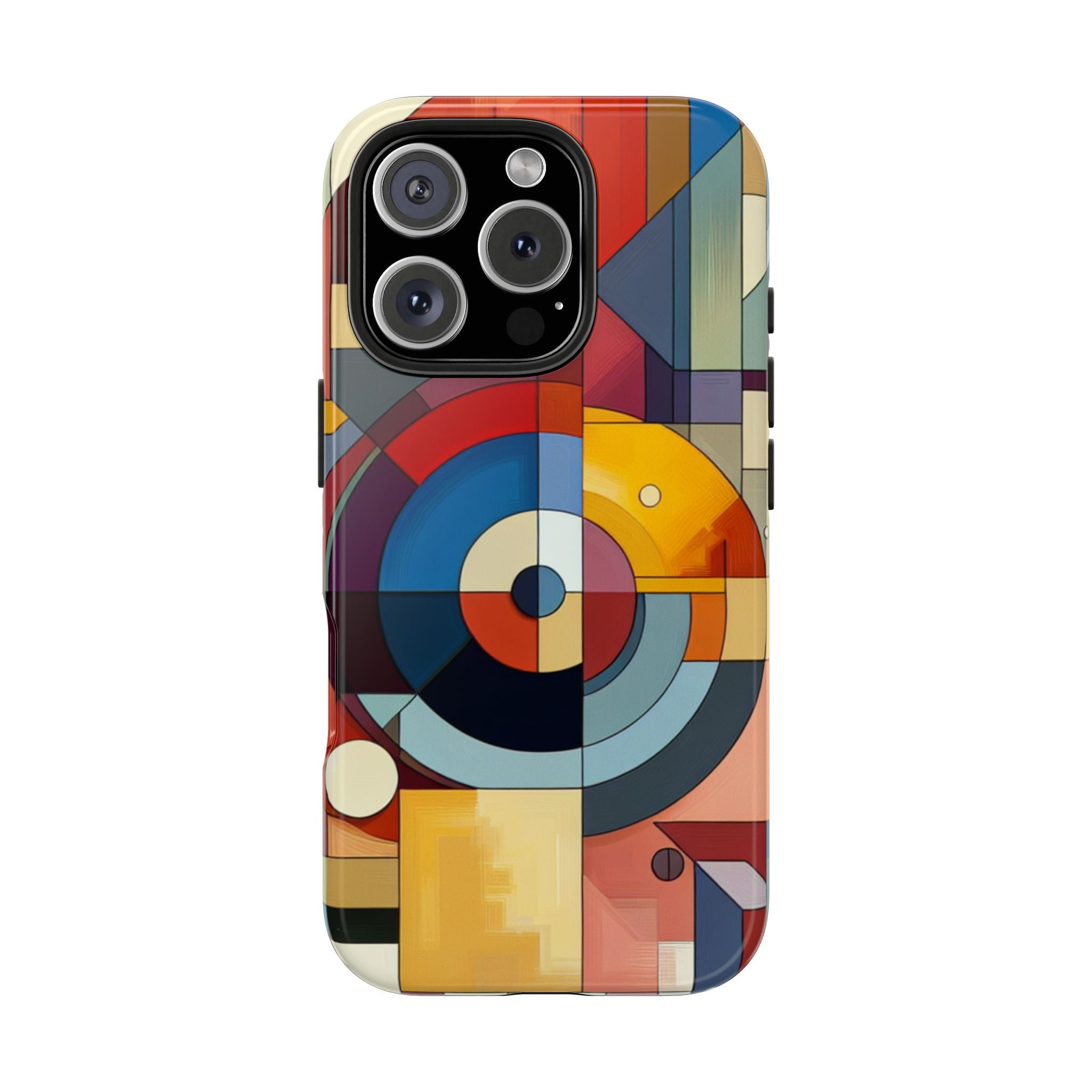 Abstract Geometric Phone Case, Tough Smartphone Cover, Colorful Phone Accessory, Modern Art Case, Unique Gift for Tech Lovers, iPhone Samsung Cover