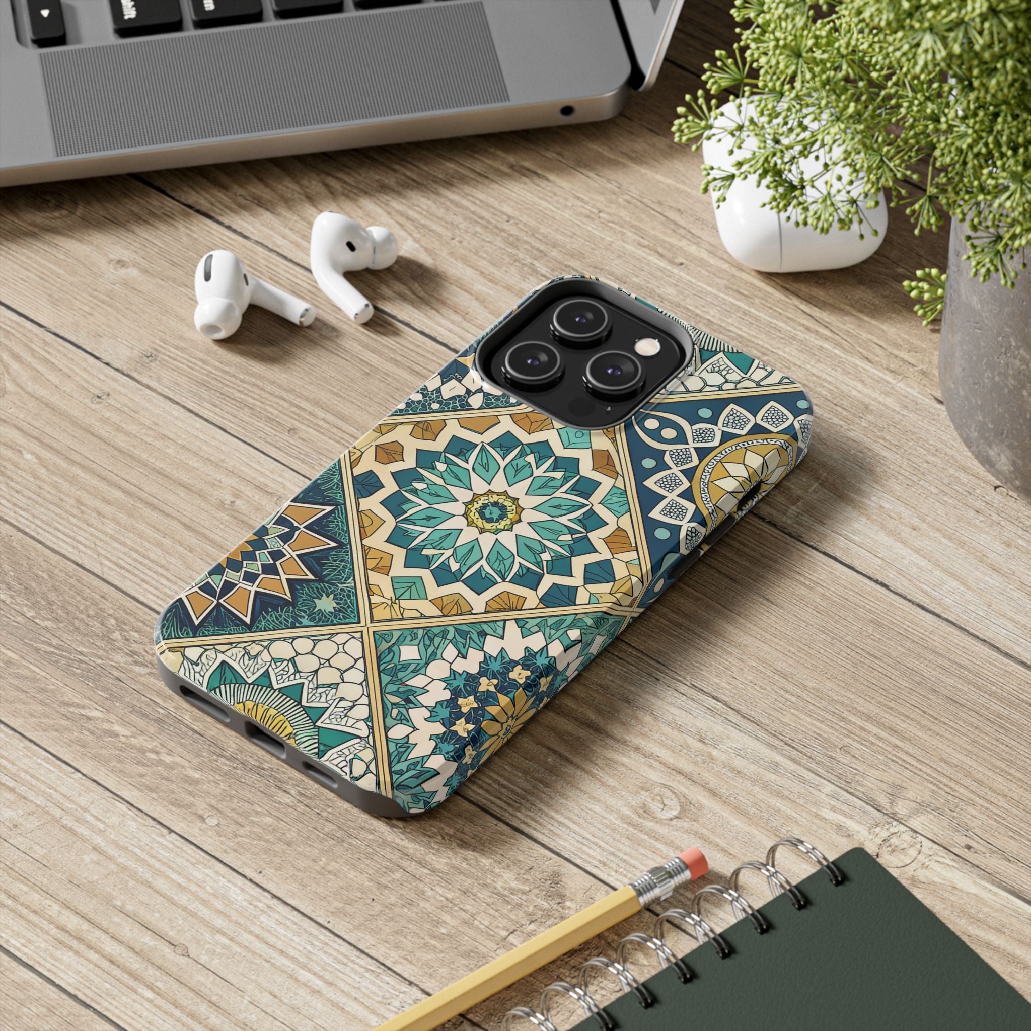 Bohemian Mandala Tough Impact Resistant Phone Case Artistic Protection for Your Device iPhone Samsung Cover