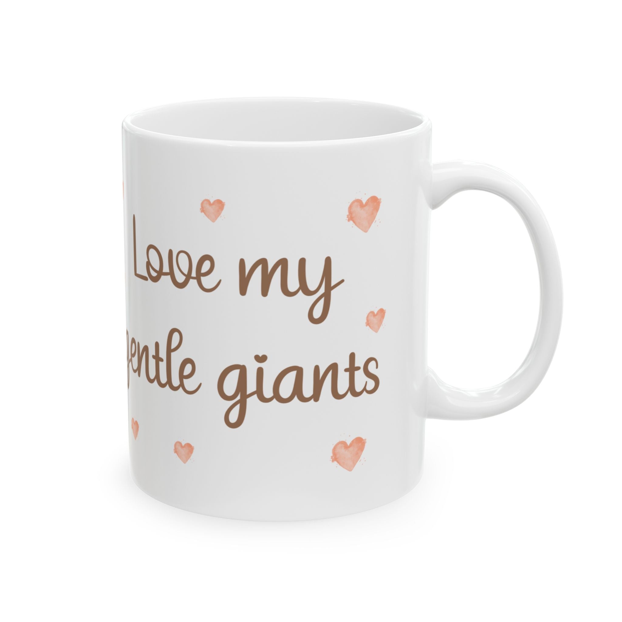 Cow Mug - Love My Gentle Giants 11oz Ceramic Coffee Mug