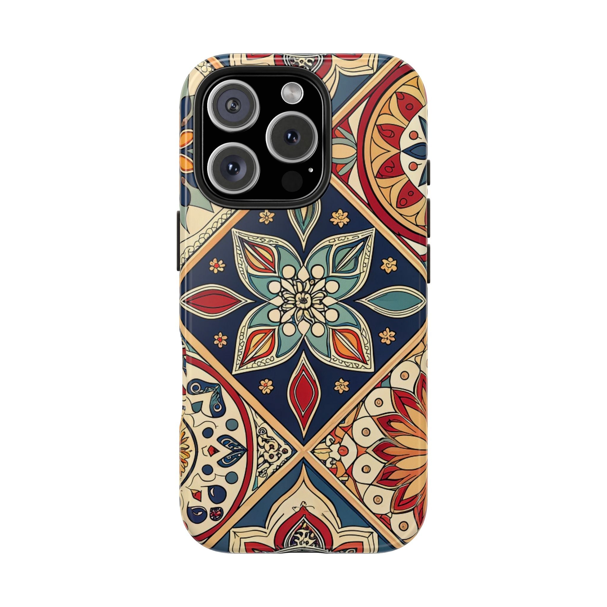 Bohemian Pattern Tough Impact Resistant Phone Case Stylish Protection for Trendsetters iPhone Samsung Cover
