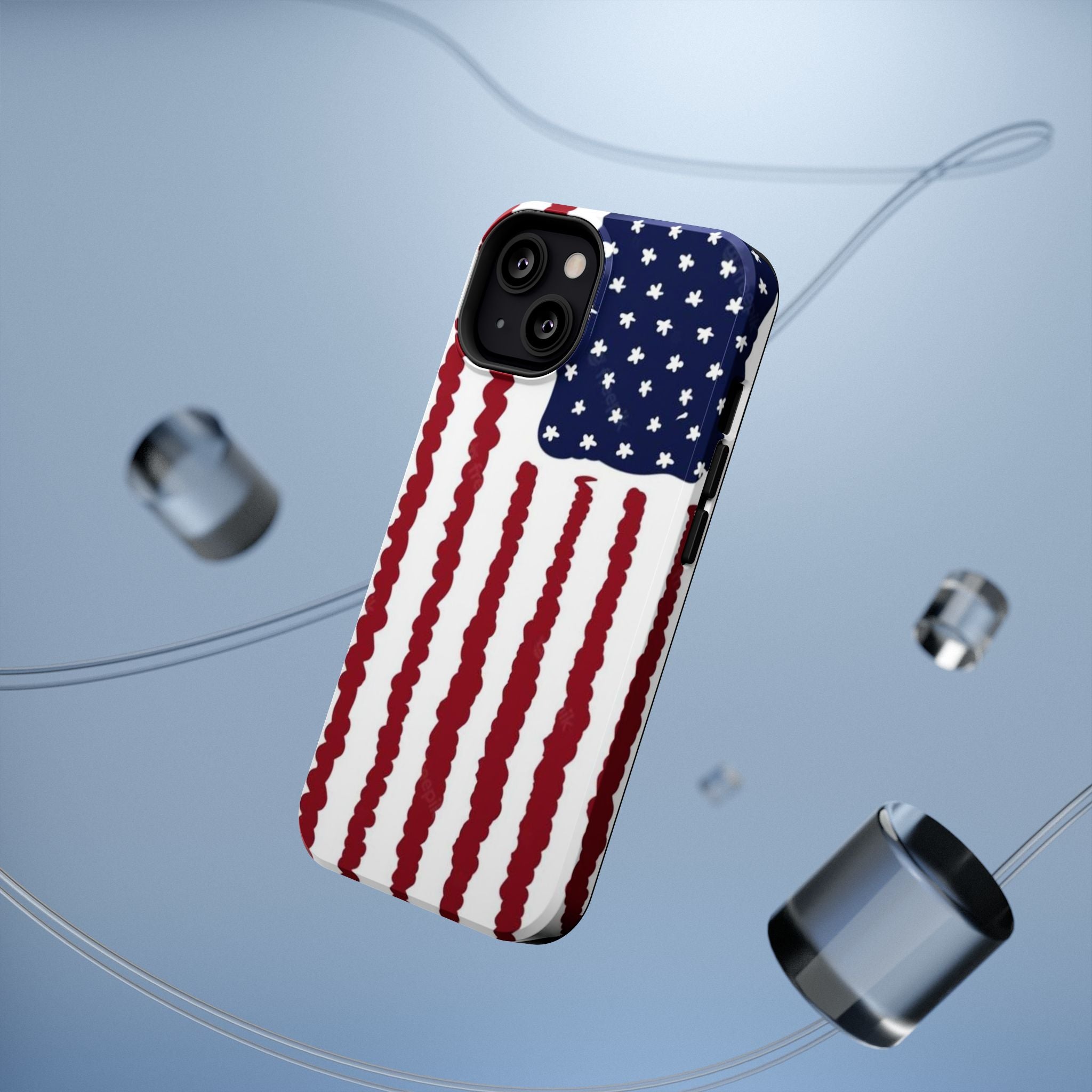 USA Flag Impact-Resistant Case
