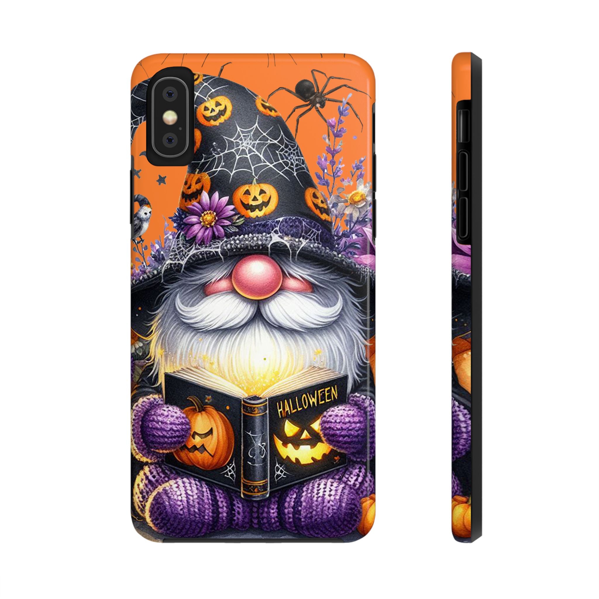 Halloween-Themed Tough Phone Case | Festive Gnome Design | Durable Protection, Seasonal Gift, Spooky Decor, Phone Accessory