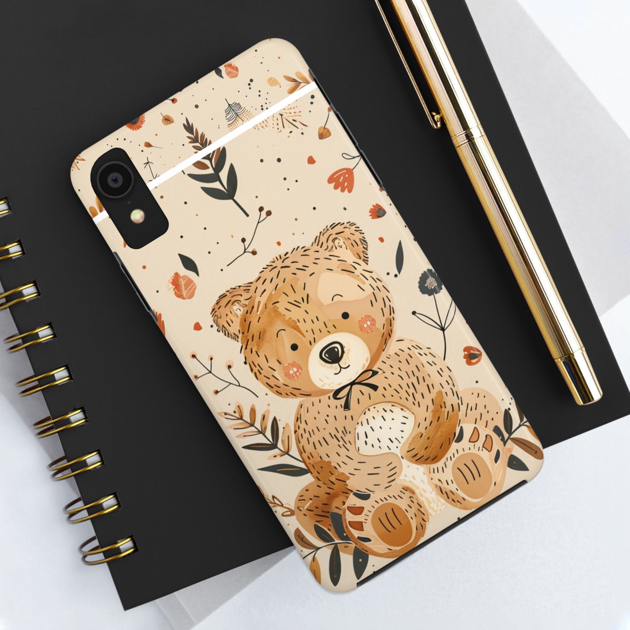 Adorable Bear Phone Case - Tough & Cute Design for Animal Lovers