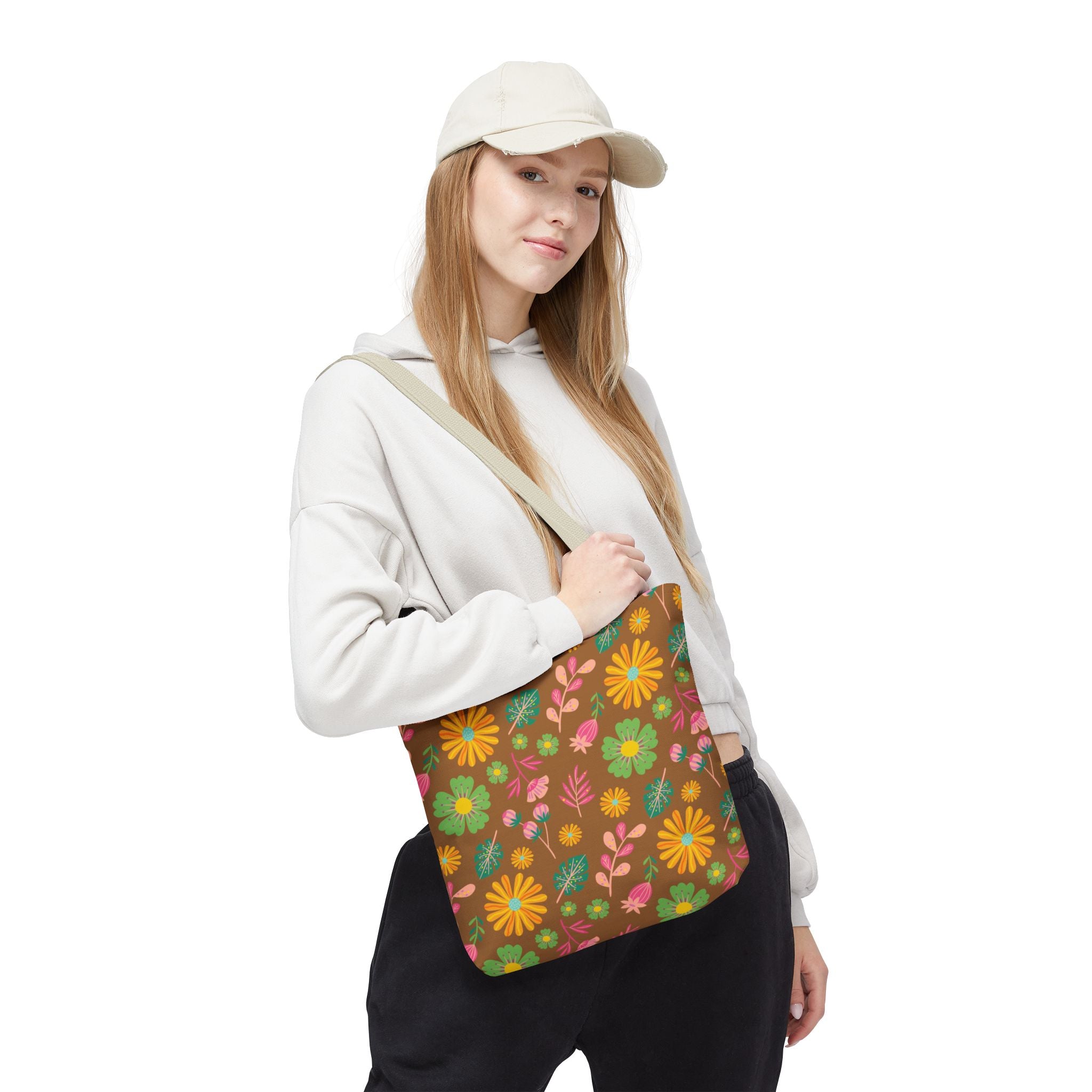 Yellow & Green Daisy Tote Bag