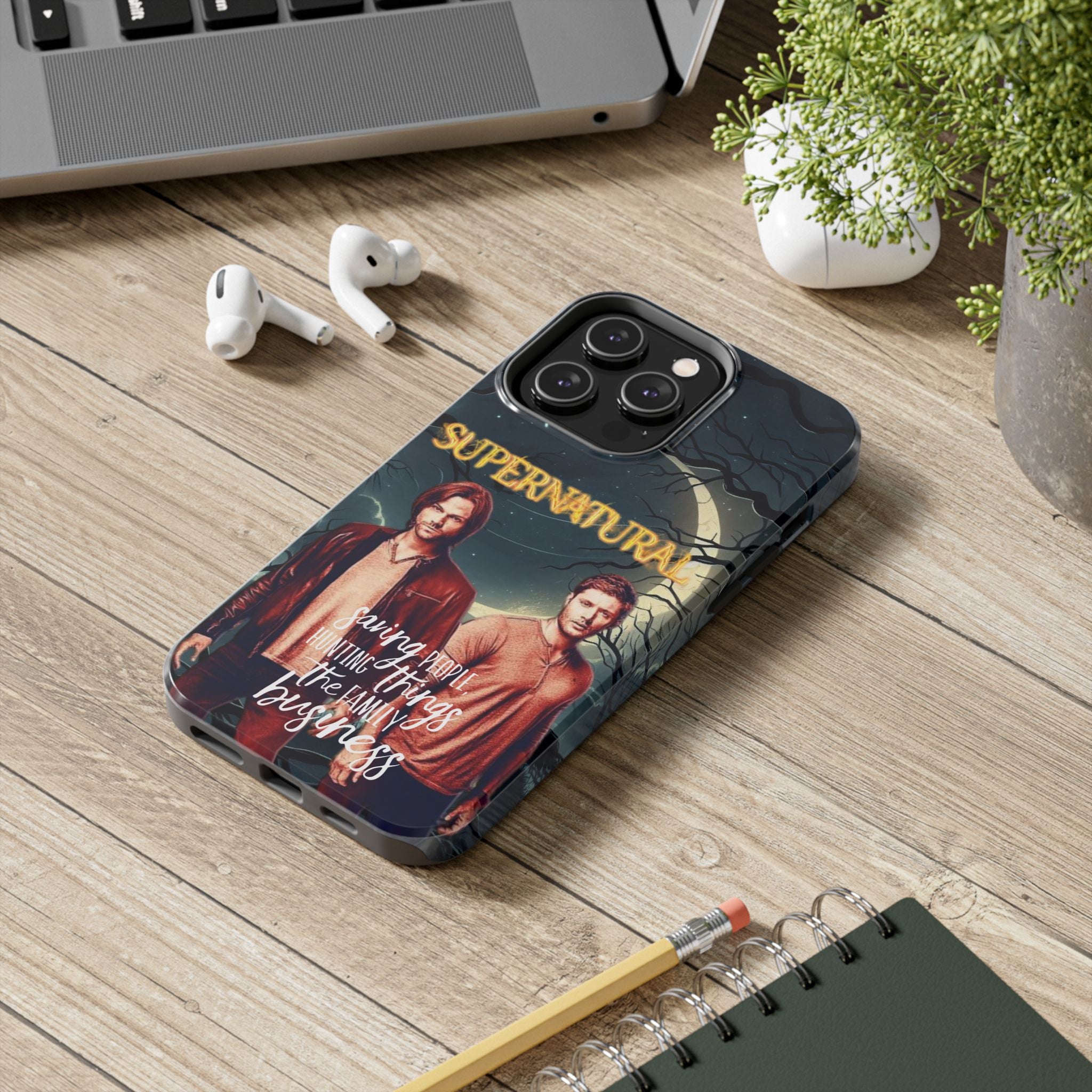 Supernatural Tough Phone Case - Sam & Dean Winchester Hunting Things, Saving People Design