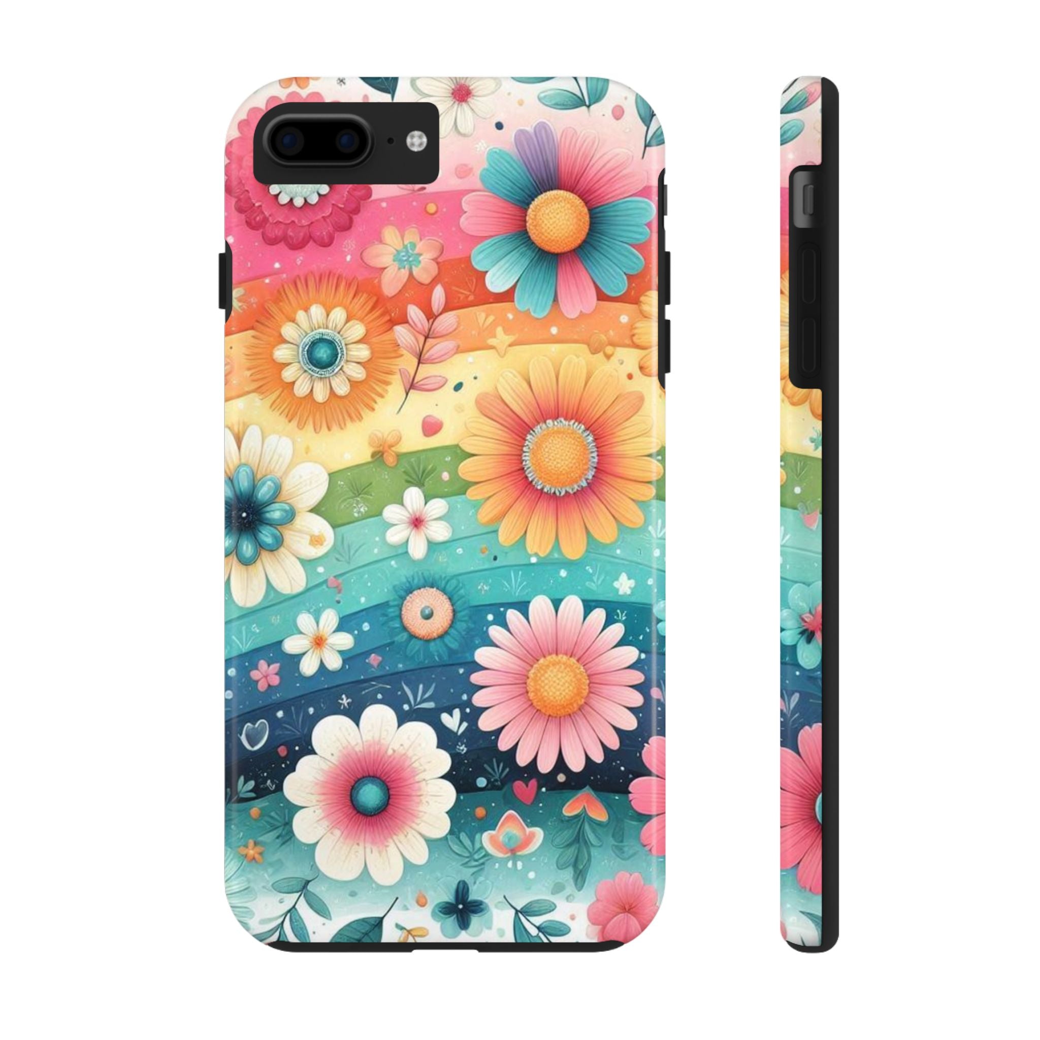 Colorful Floral Tough Impact Resistant Phone Case Durable Protection with Vibrant Design for Nature Lovers iPhone Samsung Cover