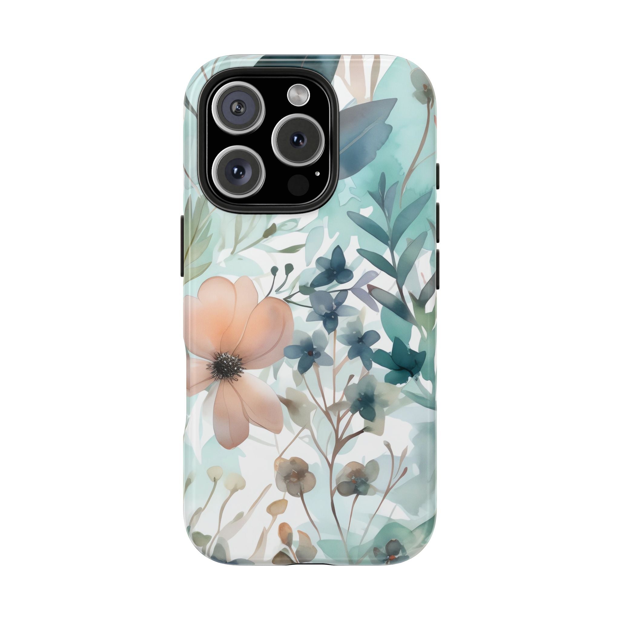 Floral Tough Impact Resistant Phone Case Durable & Stylish Floral Design for Nature Lovers iPhone Samsung Cover