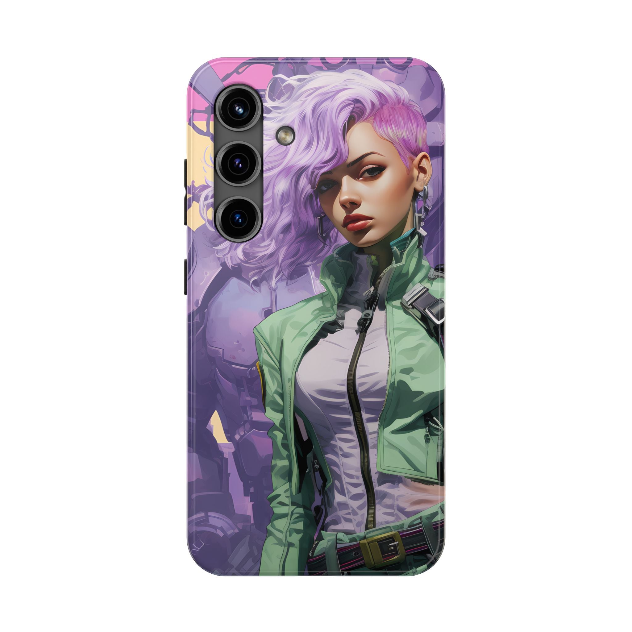 Galactic Female Warrior Tough Mobile Phone Case