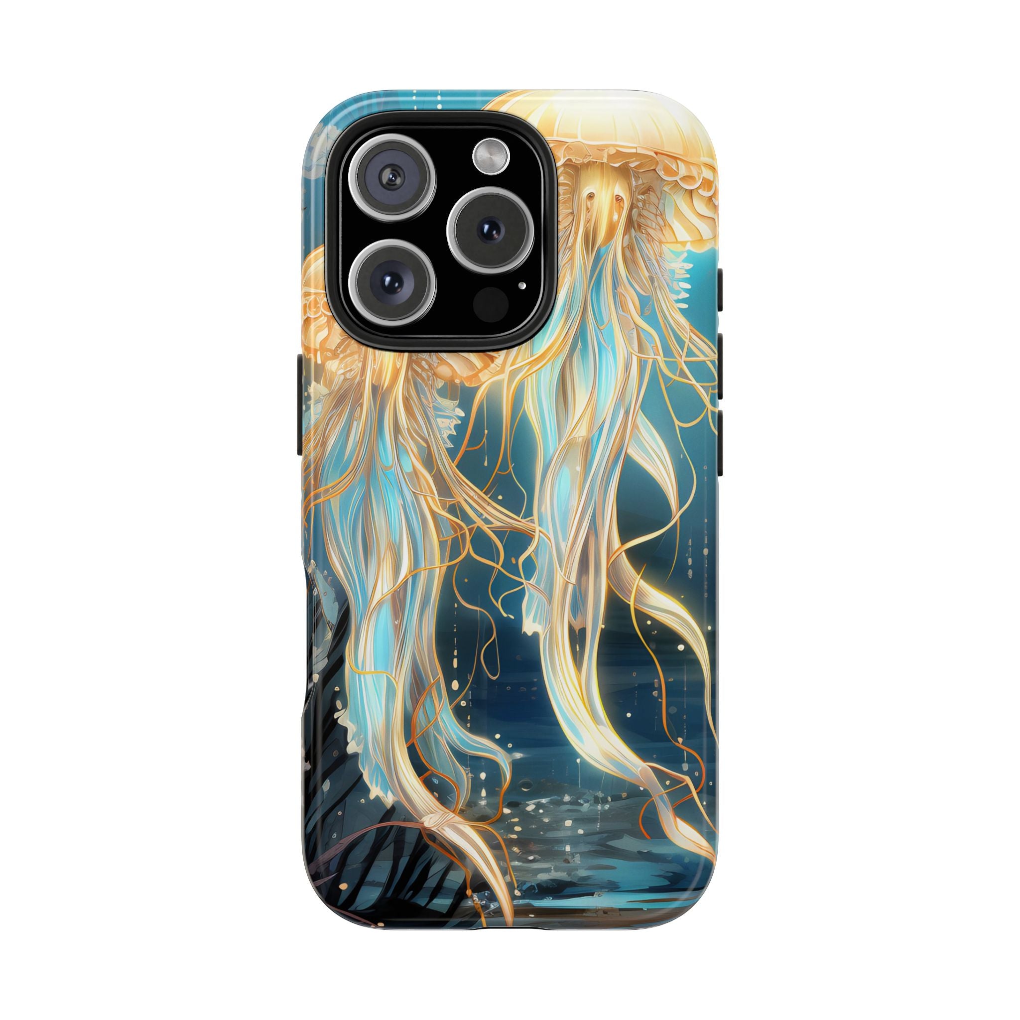 Ocean Dream Jellyfish Tough Phone Case Durable & Stylish Sea Lovers Impact Resistant iPhone Samsung Cover
