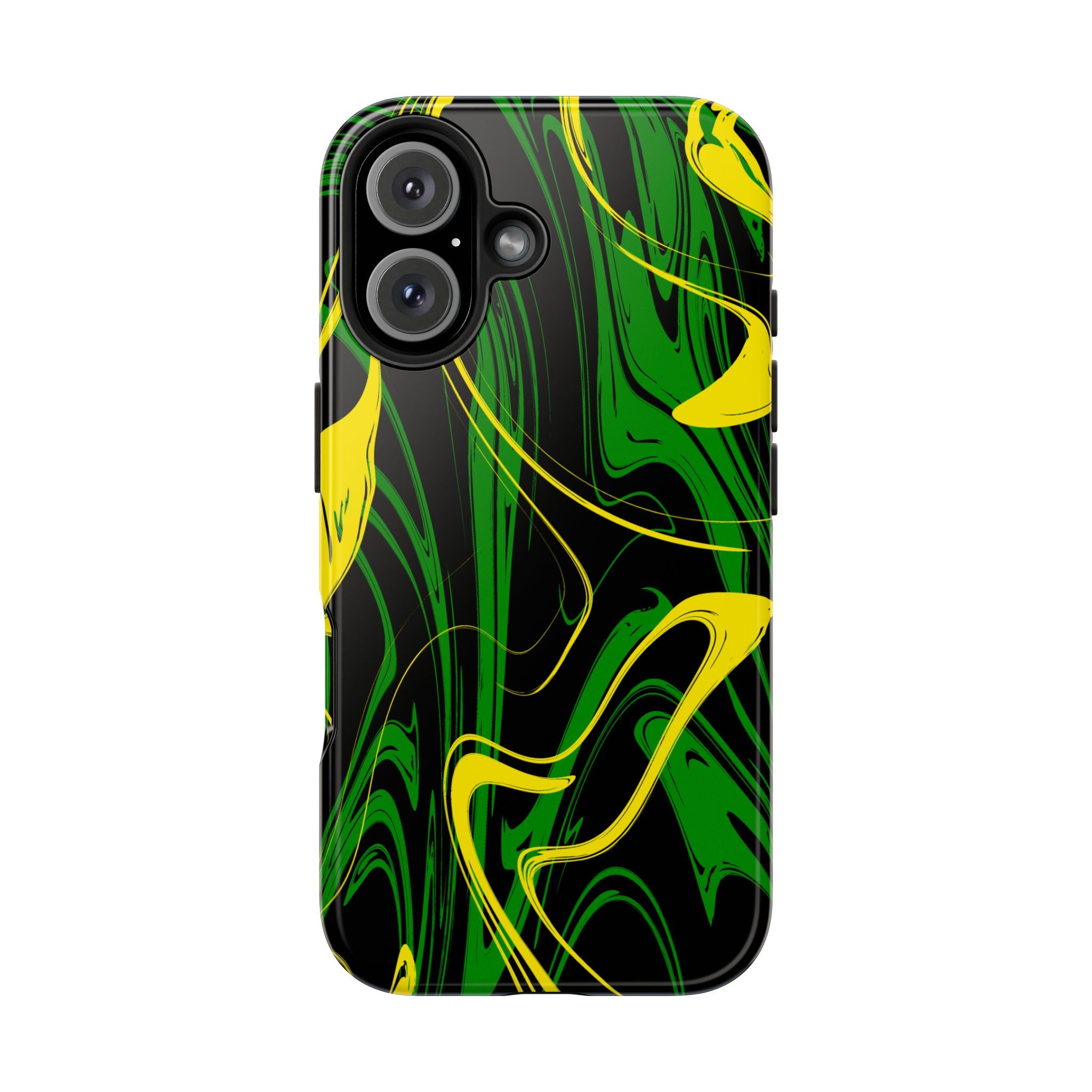 Green & Gold Swirl Mobile Phone Case