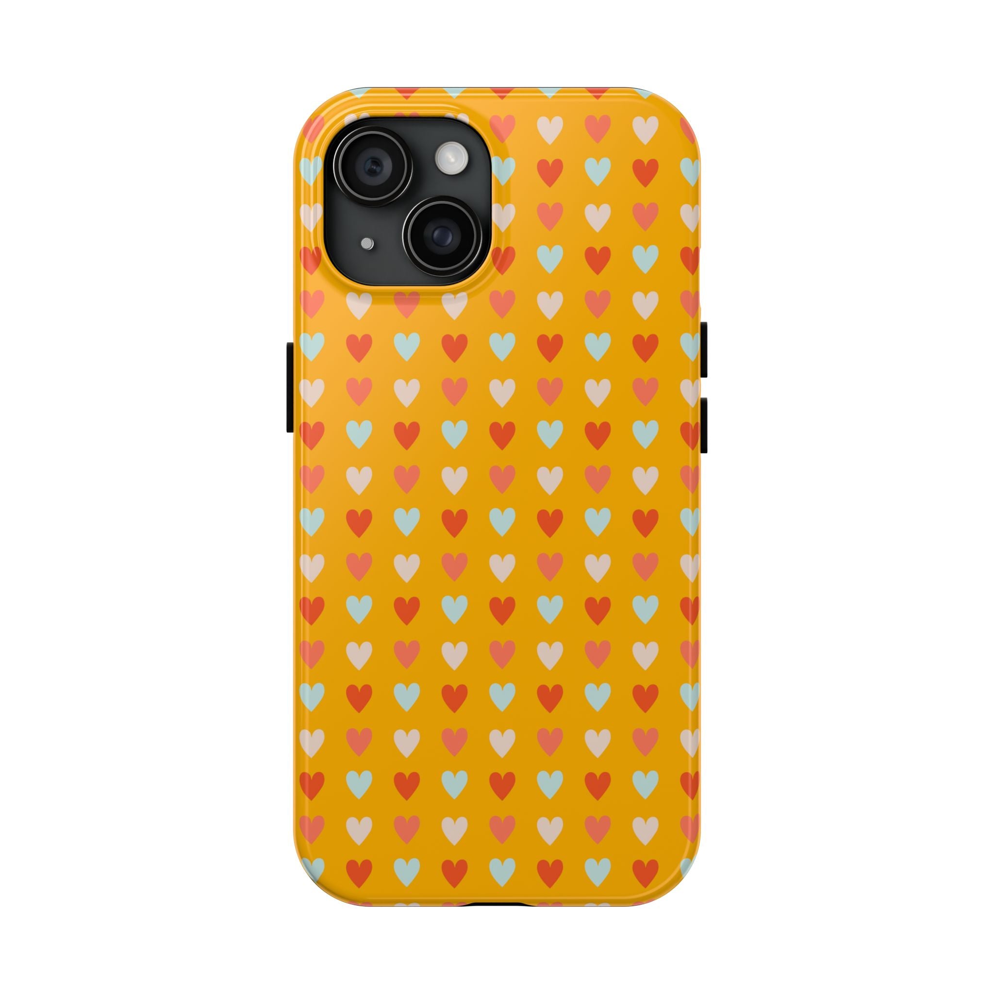 Yellow Hearts Tough Phone Case